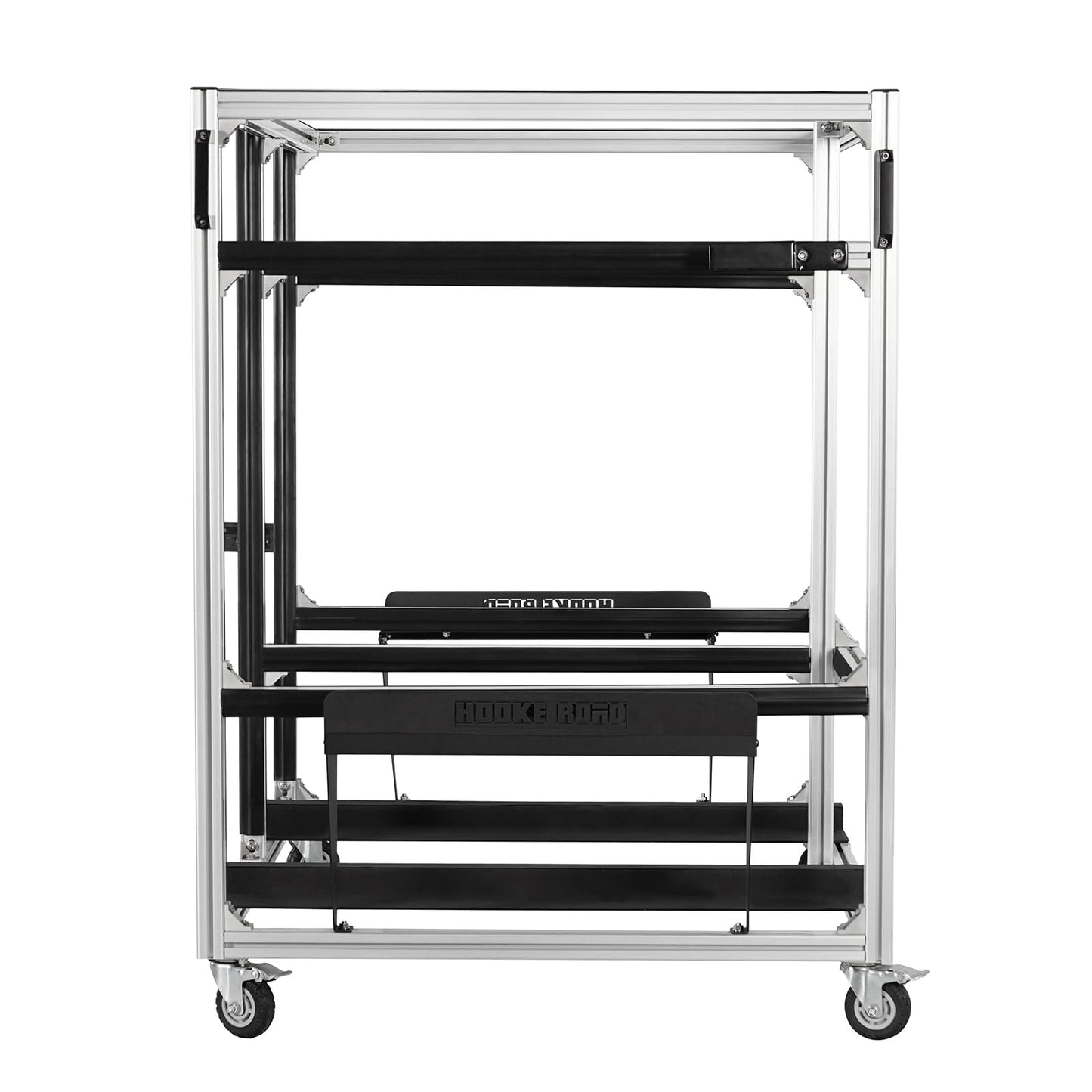 Hooke Road Doors and Hardtop Holder Movable Cart Storage Rack for 1997-2026 Jeep Wrangler TJ JK JL Gladiator JT & 2021-2026 Ford Bronco (2/4 Doors Hardtop Only)