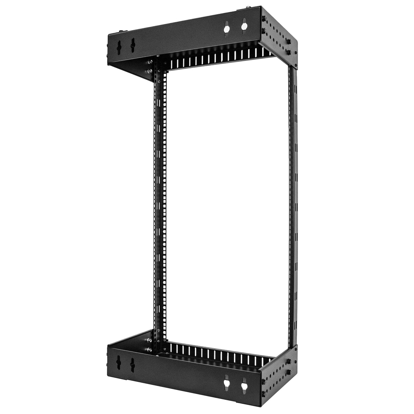StarTech.com 2-Post 21U Heavy-Duty Wall Mount Network Rack, 19" Open Frame Server Rack with Adjustable Depth, Wall Mount Data Rack for IT / AV / Patch Panel / Computer Equipment (RACK-21U-20-WALL-OA)