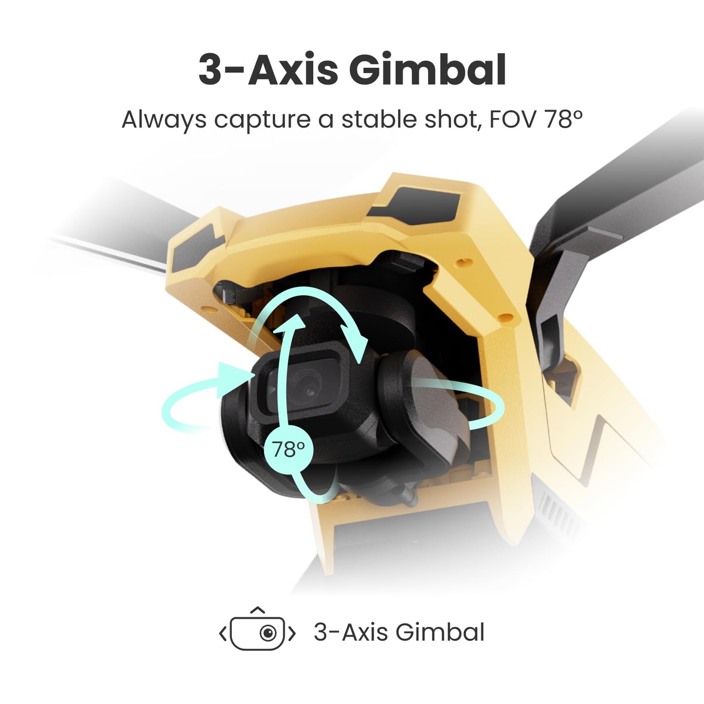 Drones with Camera for Adults 4K, VCOPTER Falcon Mini Bi-Copter Design, Inverted Flight Capability, Max Speed 16m/s, 10000 ft Video Transmission, 1 Battery for 34-Min Max Flight Time, 249g