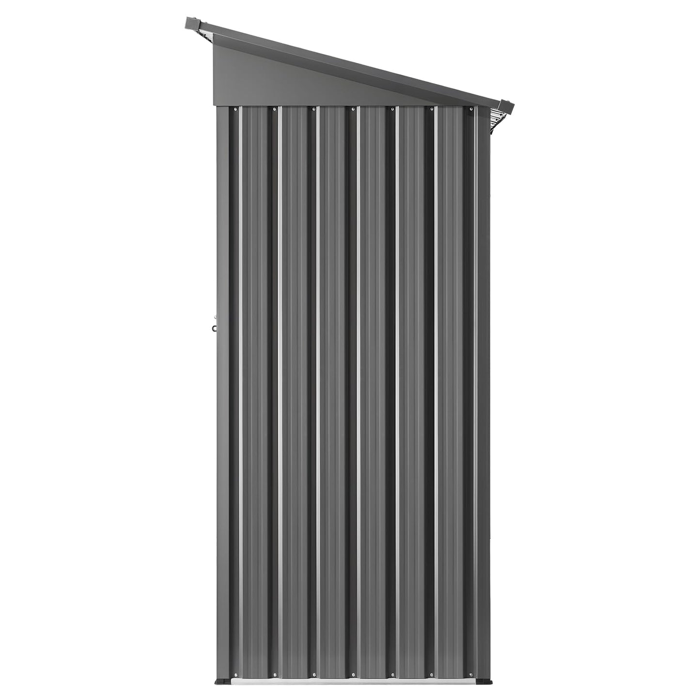 VEVOR 5 x 3 FT Metal Garden Shed, Storage Building with Lockable Door & 2 Louver Vents, Sloped Roof Metal Outdoor Storage Shed, Tool Sheds Outdoor Storage for Backyard, Garden, Patio, Bike, Gray
