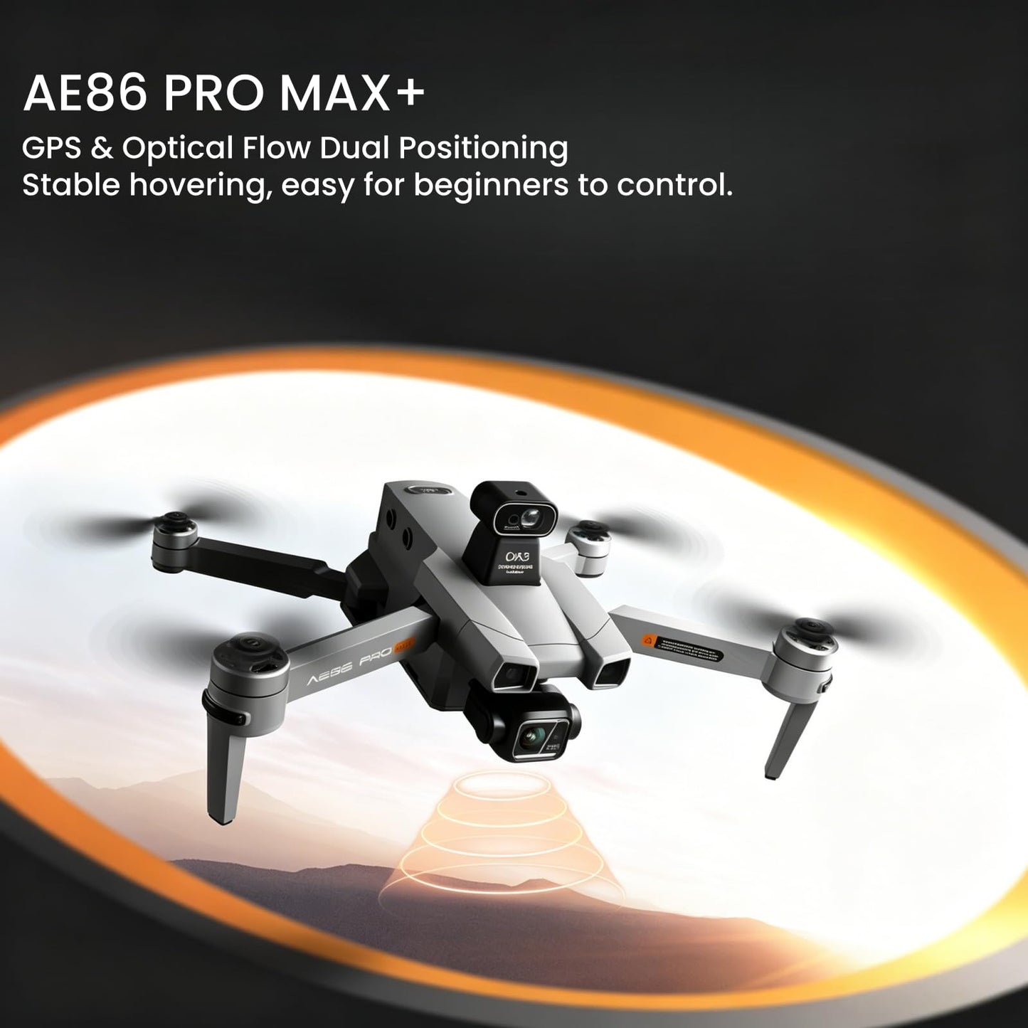 Cyaxzolp AE86ProMax+Drones with Camera for Adults 4K Video,Touch Screen Tablet Remote and 3-Axis Mechanical Gimbal, 5G Digital Transmission, 360° Laser Obstacle Avoidance, GPS Auto Return,Three 8000mAh 45 Mins Long Endurance, 500g Payload, Smart Follow Wa
