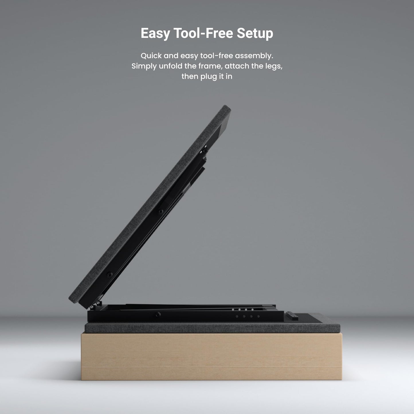 iDealBed 2i Custom Adjustable Bed Base - Advanced Head & Foot Elevation, Wireless Remote with Memory, Zero Clearance, Easy Setup (Full)