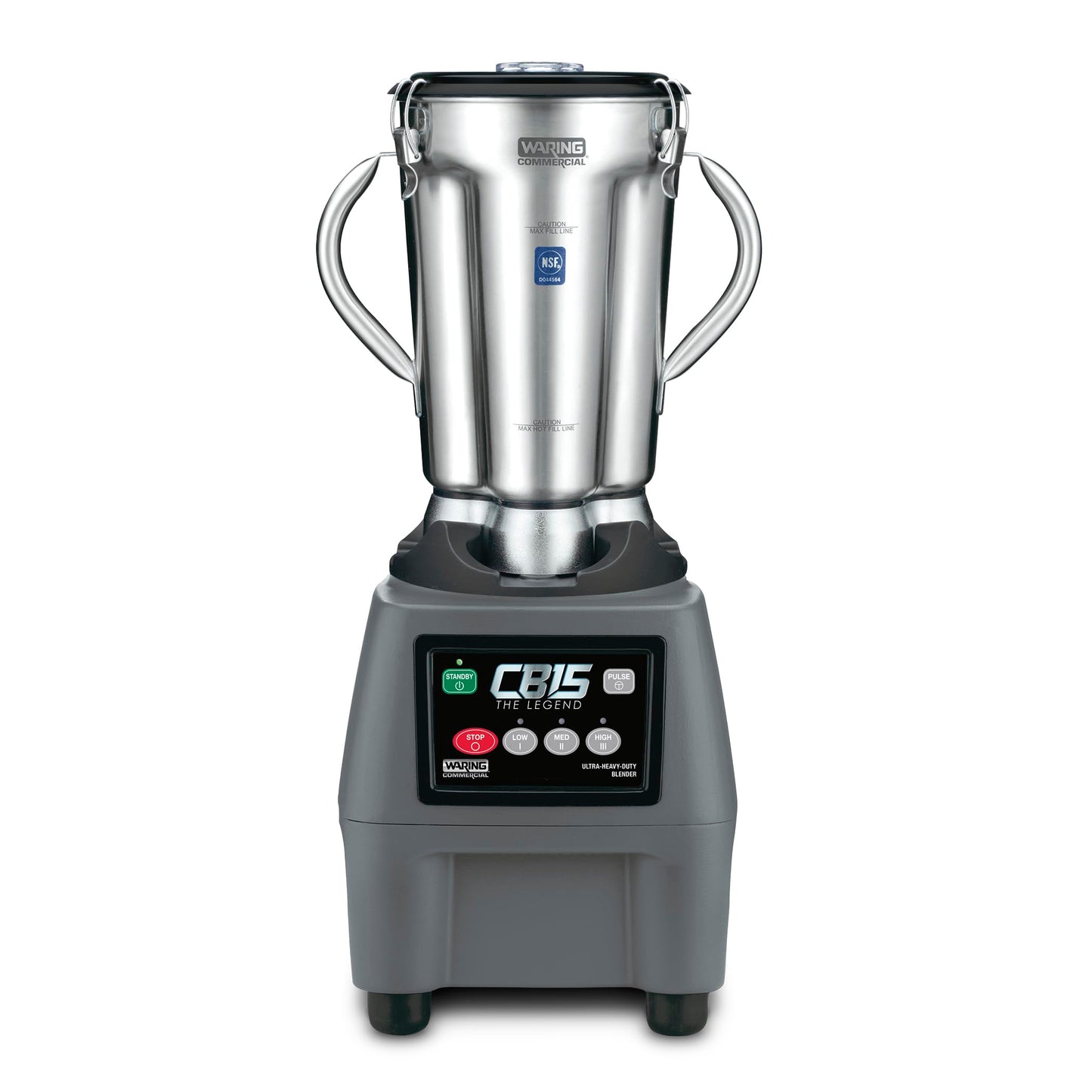 Waring Commercial Heavy Duty Blender, 3.75 HP Motor, Variable Speed Control, 1 Gallon Stainless Steel Container for Commercial Kitchens & Restaurants, CB15