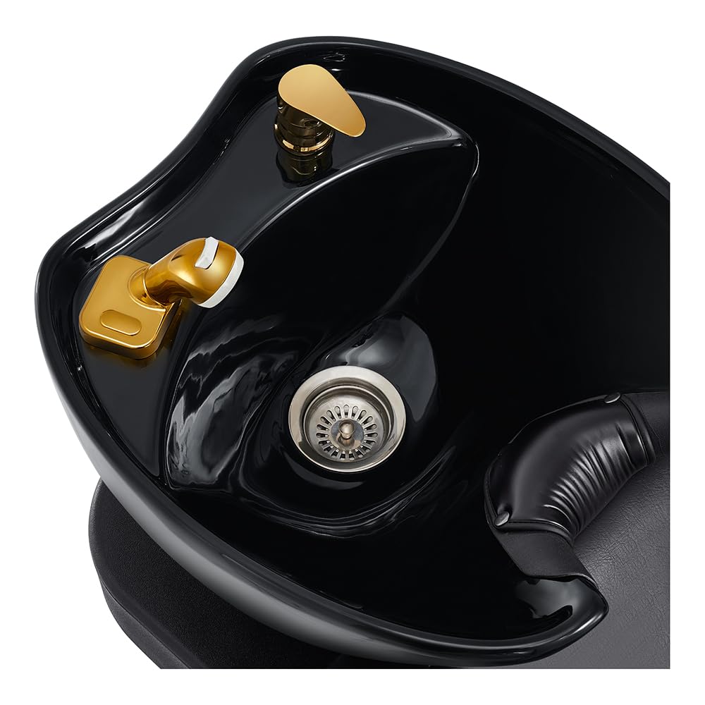 Dir Massage Shampoo Backwash Station Full Electrical Beauty Salon Shampoo Backwash Unit w/Gold Accents Bella V