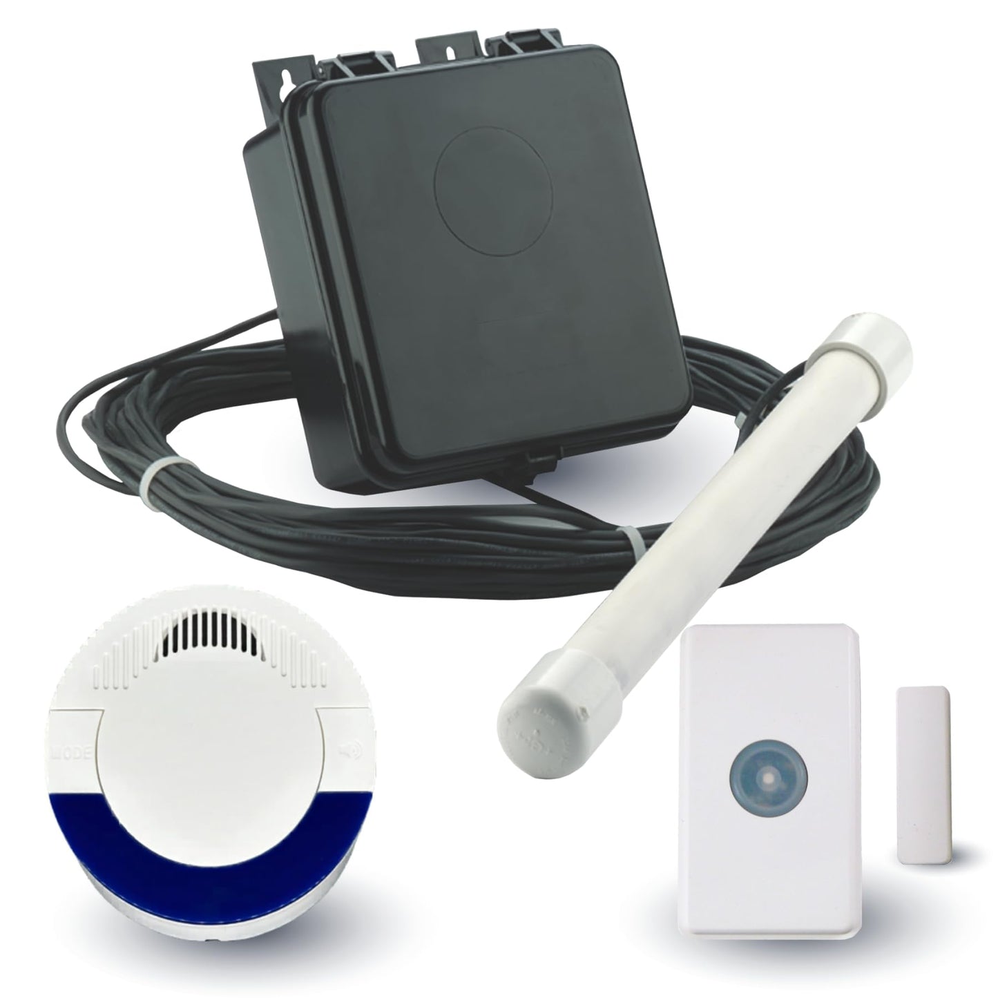 Dakota Alert Wireless Driveway Alarm System Complete Kit – DCPA-4000 Vehicle Detection Probe Sensor with DCR-4000 Receiver Bonus Kit– 1 Mile Long Range – Bonus UT-4000 Universal Transmitter