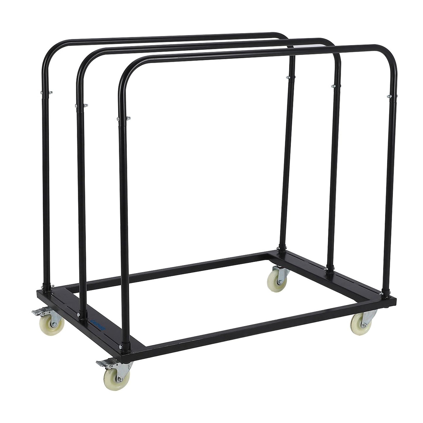 Garvee Heavy Duty Folding Table Cart - 1800 lbs Capacity Table Dolly - 5" Swivel PU Wheels - Holds 10 Tables - Utility Panel & Material Handling Trolley for Warehouse, Event, Garage