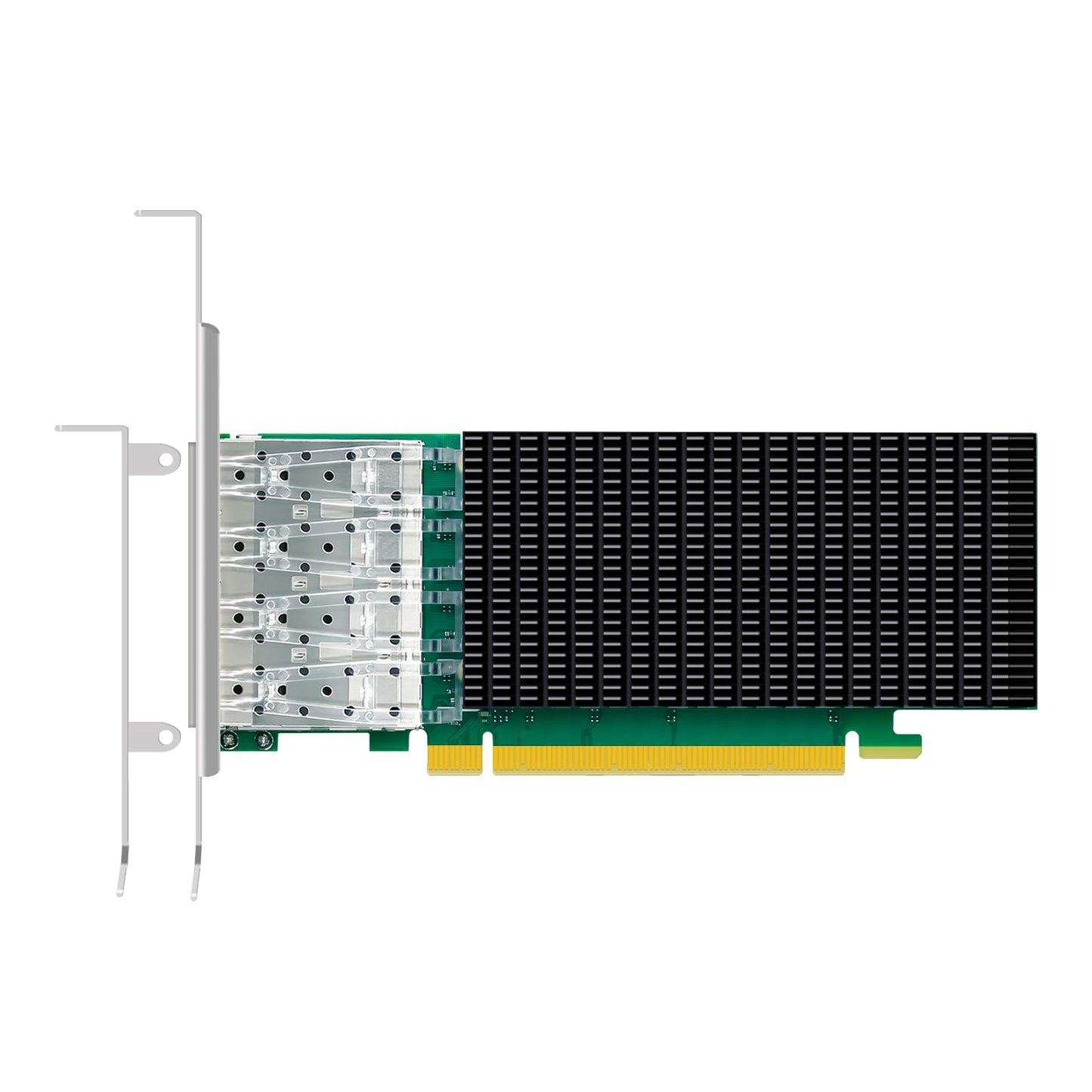GLOTRENDS ST7342 4-Port 25Gb SFP28 Network Card with Intel E810-CAM1 Controller, RDMA iWARP & RoCEv2, Full Storage & Virtualization Offload for AI Cloud HPC Telecom Data Center