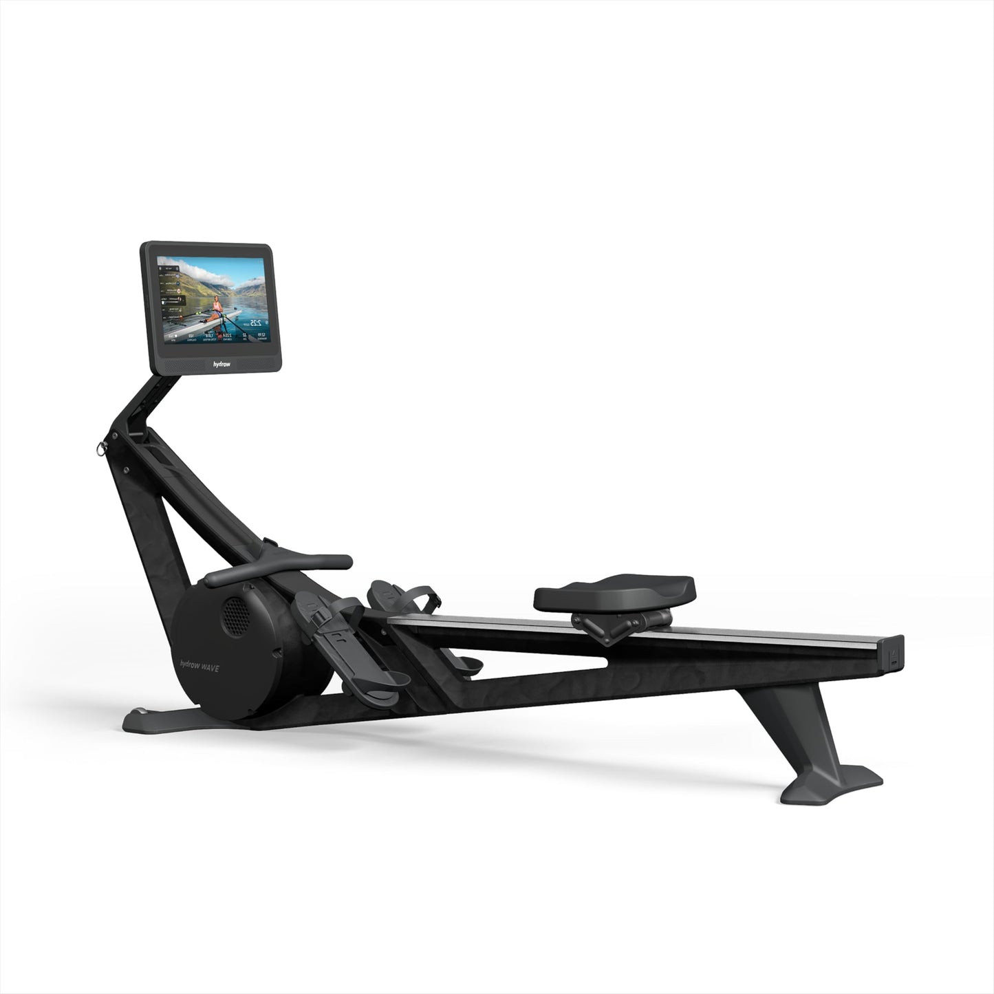 Hydrow Wave Rowing Machine for Home with Immersive 16'' HD Touchscreen - Live Row Machine Home Workout, Magnetic Drag Technology, 375 lb Weight Capacity Magnetic Rower - 30-Day Trial & Year Warranty