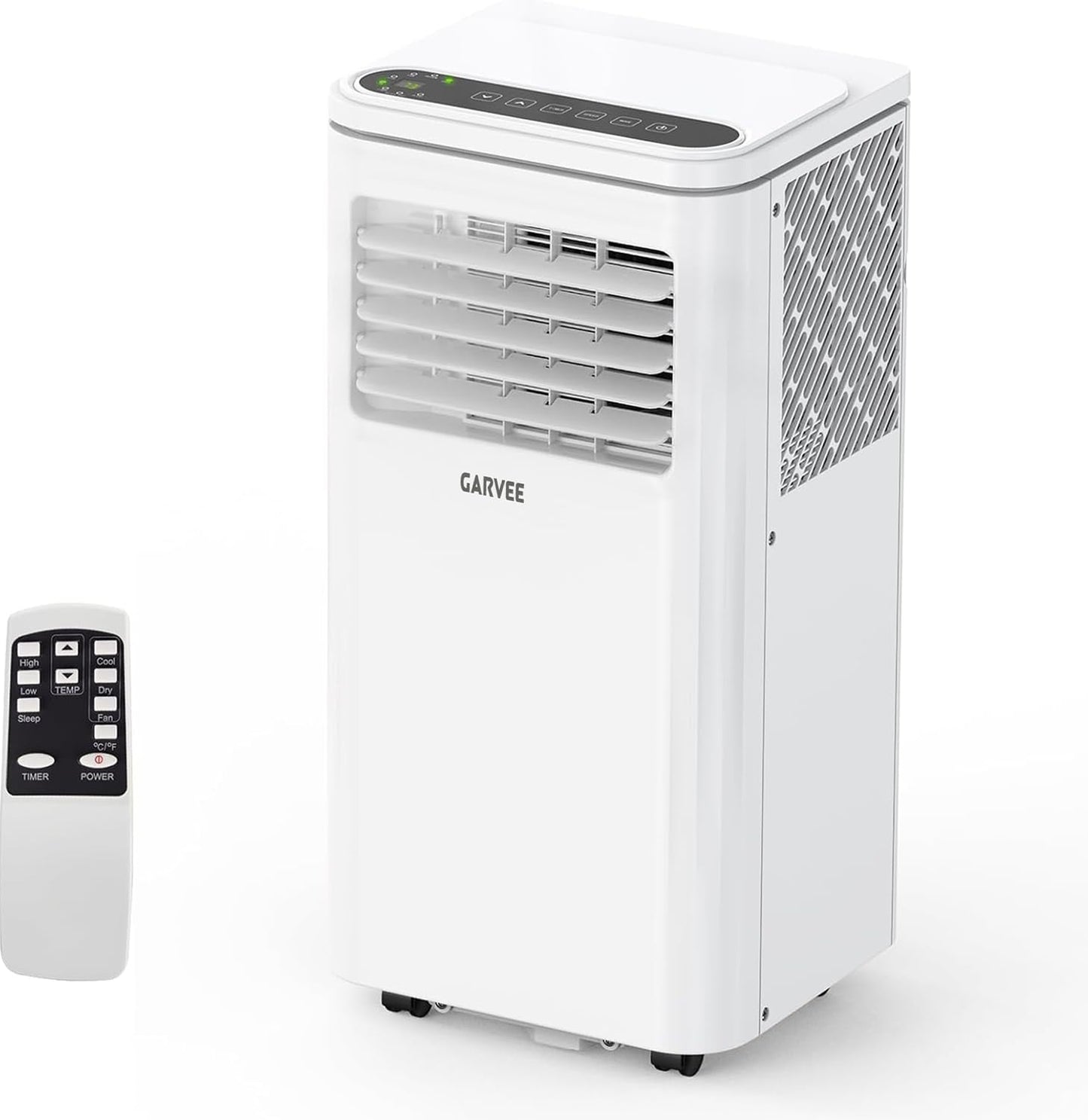 Garvee 8,000 BTU AC Unit, 3-in-1 Portable Air Conditioner with Cooling, Dehumidifier & Fan for Rooms up to 350 sq.ft, Remote Control, Sleep Mode, Timer & Window Kit