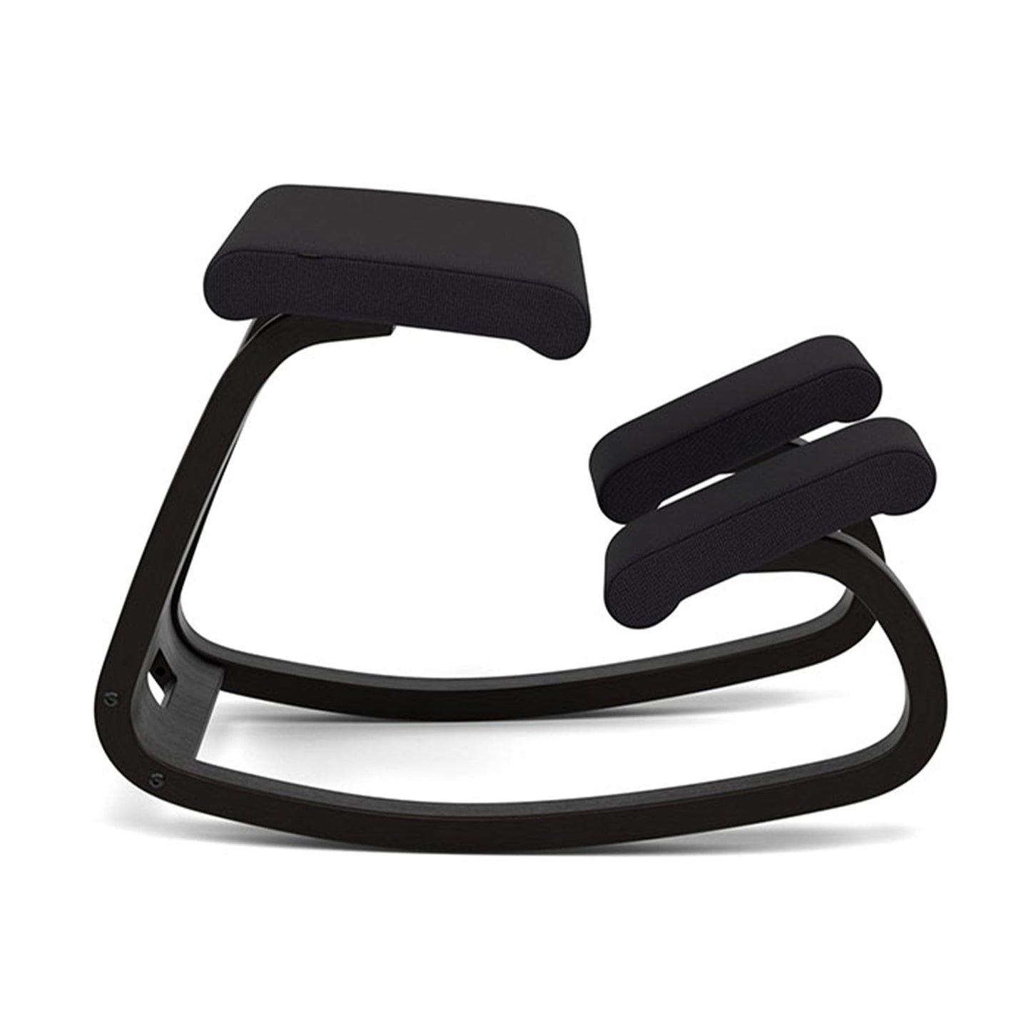 Varier Variable Black/Black Ergonomic Office Kneeling Chair for Desk – Back Pain Relief, Rocking Seat for Home, Study & Posture Support – 10 Year Manufacturer Warranty