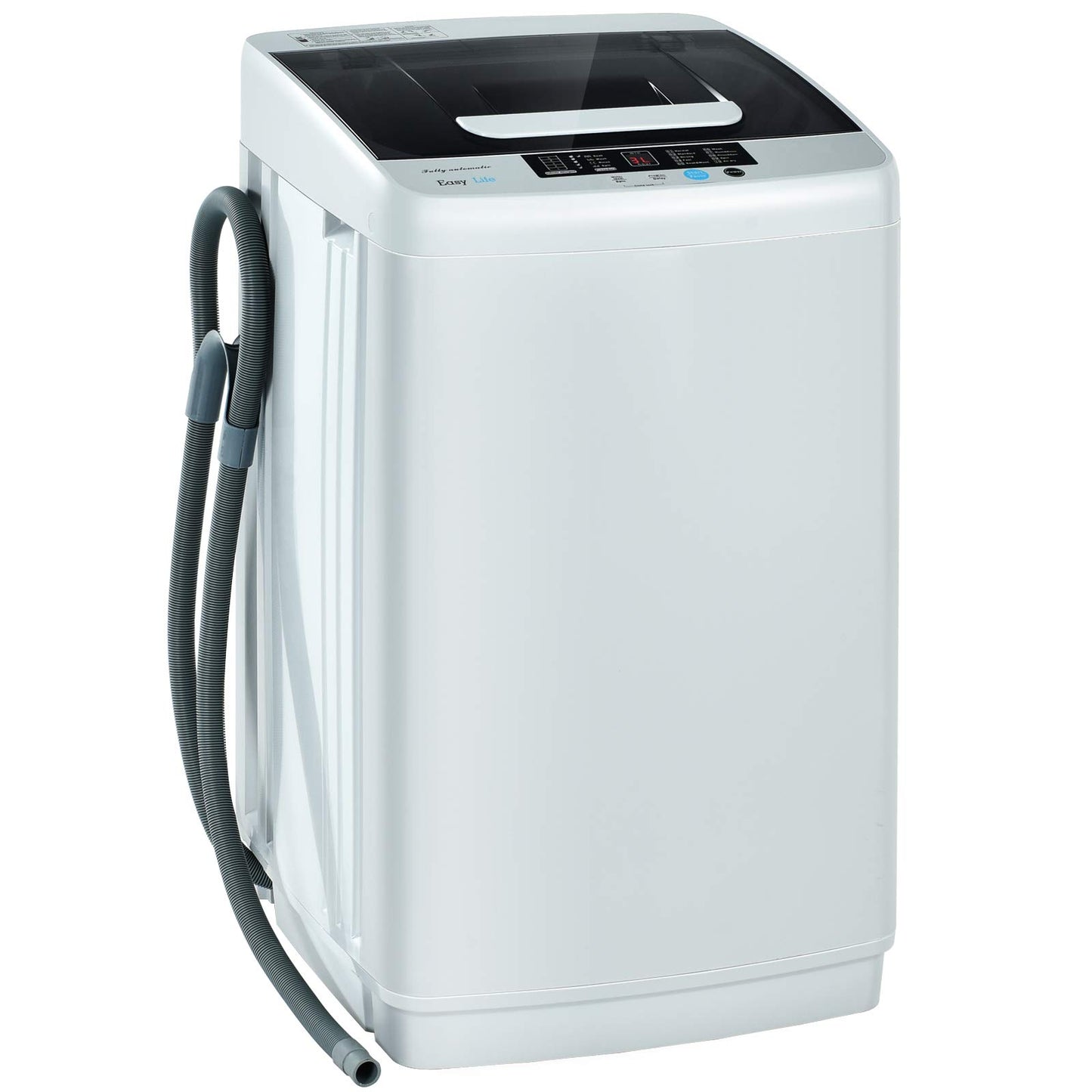 Giantex Full Automatic Washing Machine, 2 in 1 Portable Laundry Washer, 8.8lbs Washer and Spinner Combo, 1.04 cu.ft 10 Programs Built-in Drain Pump, Energy Saving Top Load for Apartment Dorm