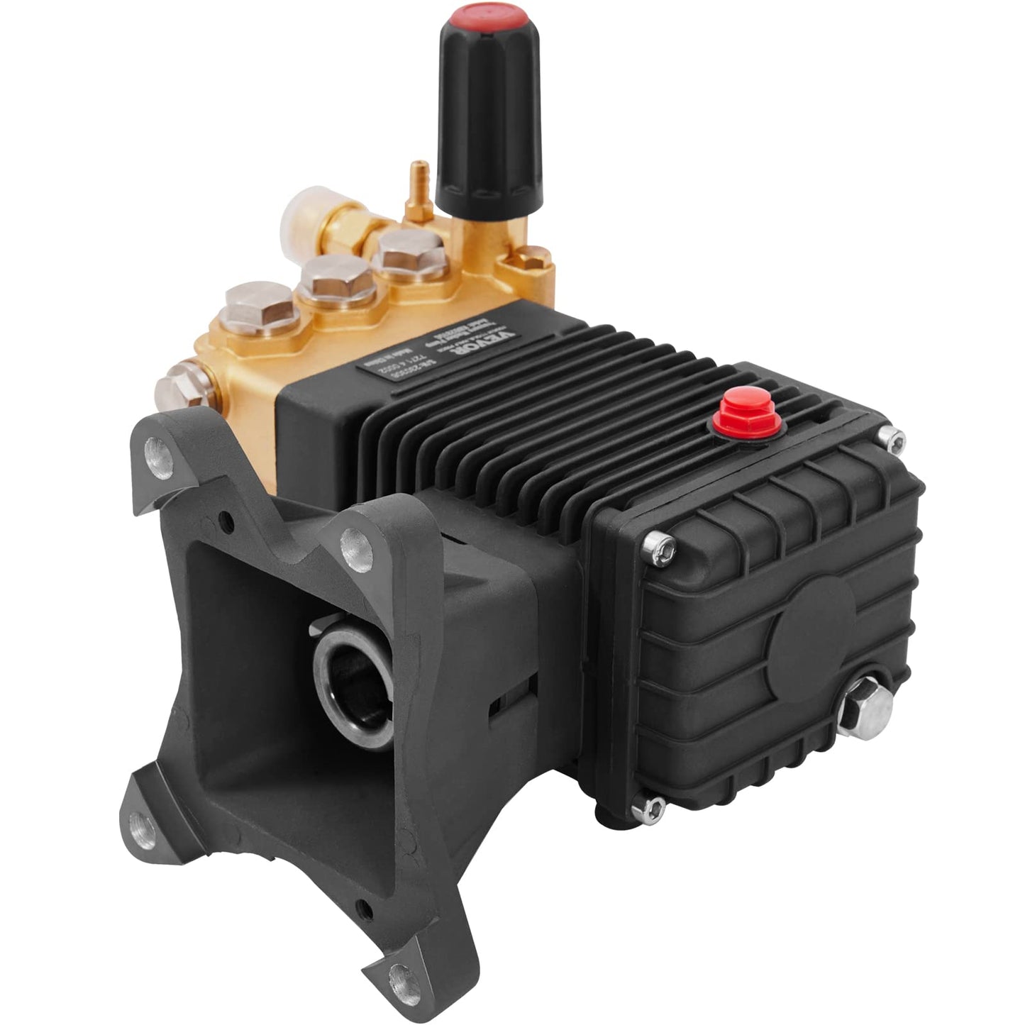 VEVOR Pressure Washer Pump, 4400 PSI, 4.0 GPM, 1" Shaft Horizontal Triplex Plunger, Replacement Power Washer Pumps Kit, Parts Washer Pump, Compatible with Simpson, Honda, Homelite, Troybilt etc.