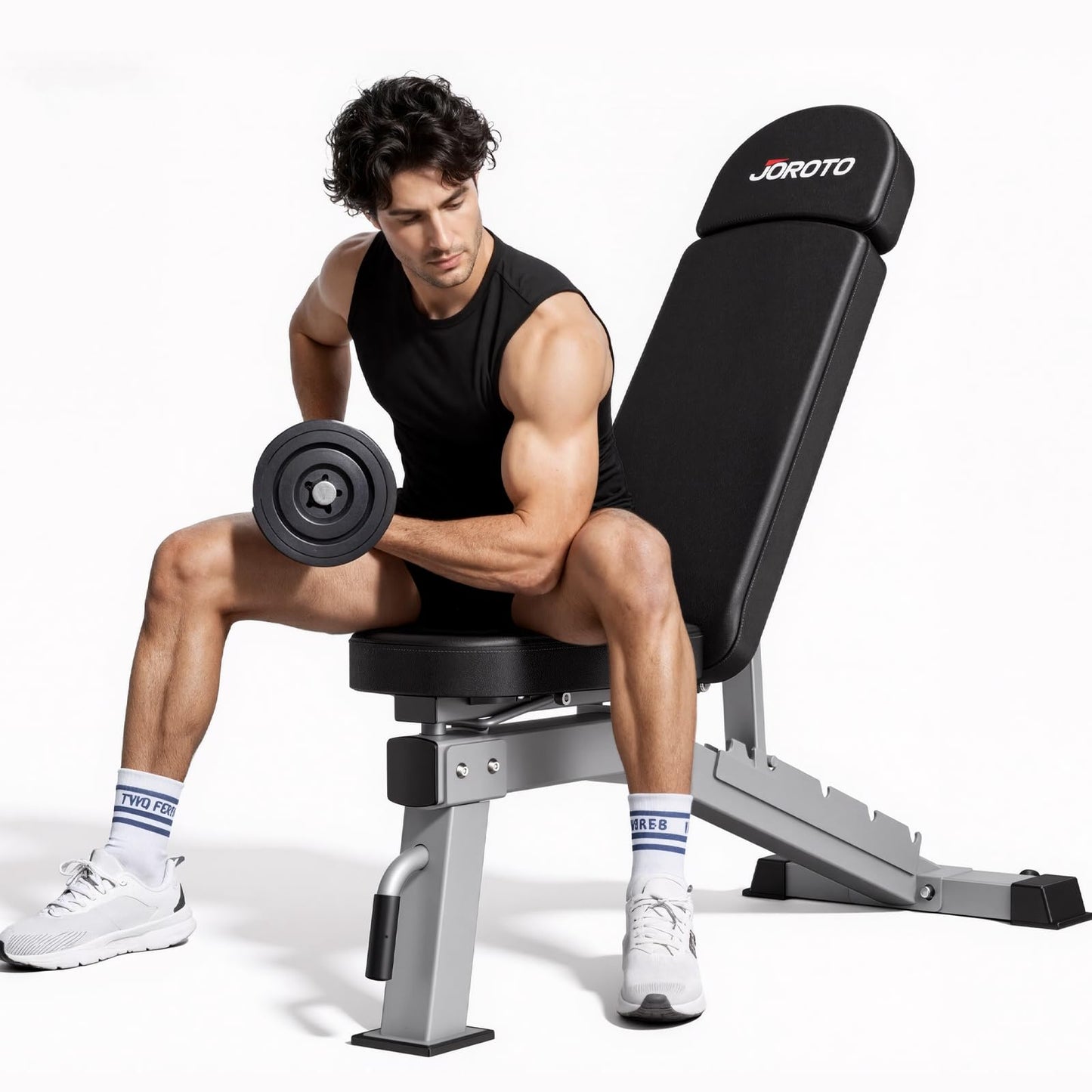 JOROTO Adjustable Weight Bench for Home Gym, Heavy-duty 1300LB Capacity