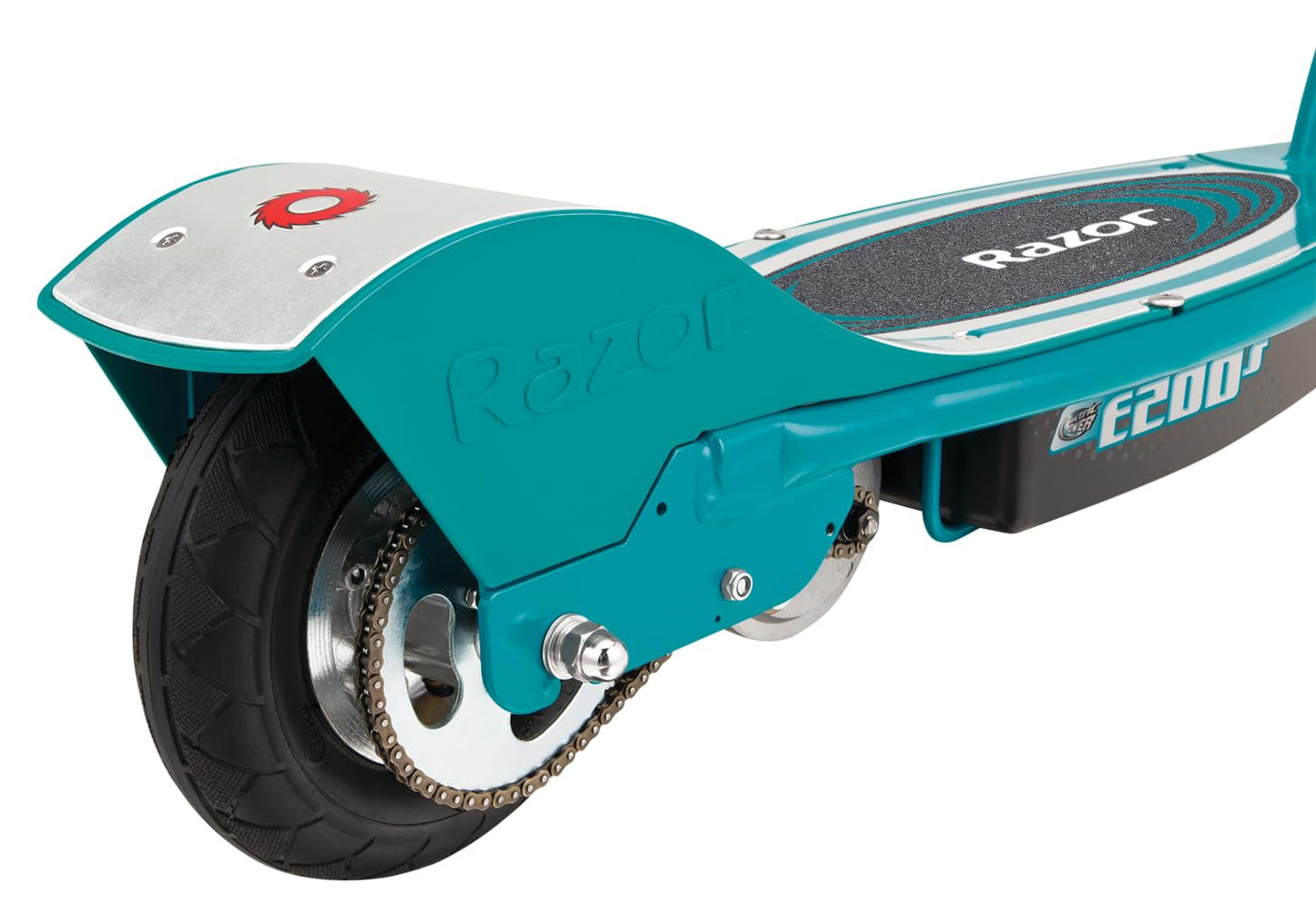 Razor E200S Electric Scooter - 8" Air-filled Tires, 200-Watt Motor, Up to 12 mph and 40 min of Ride Time, Teal