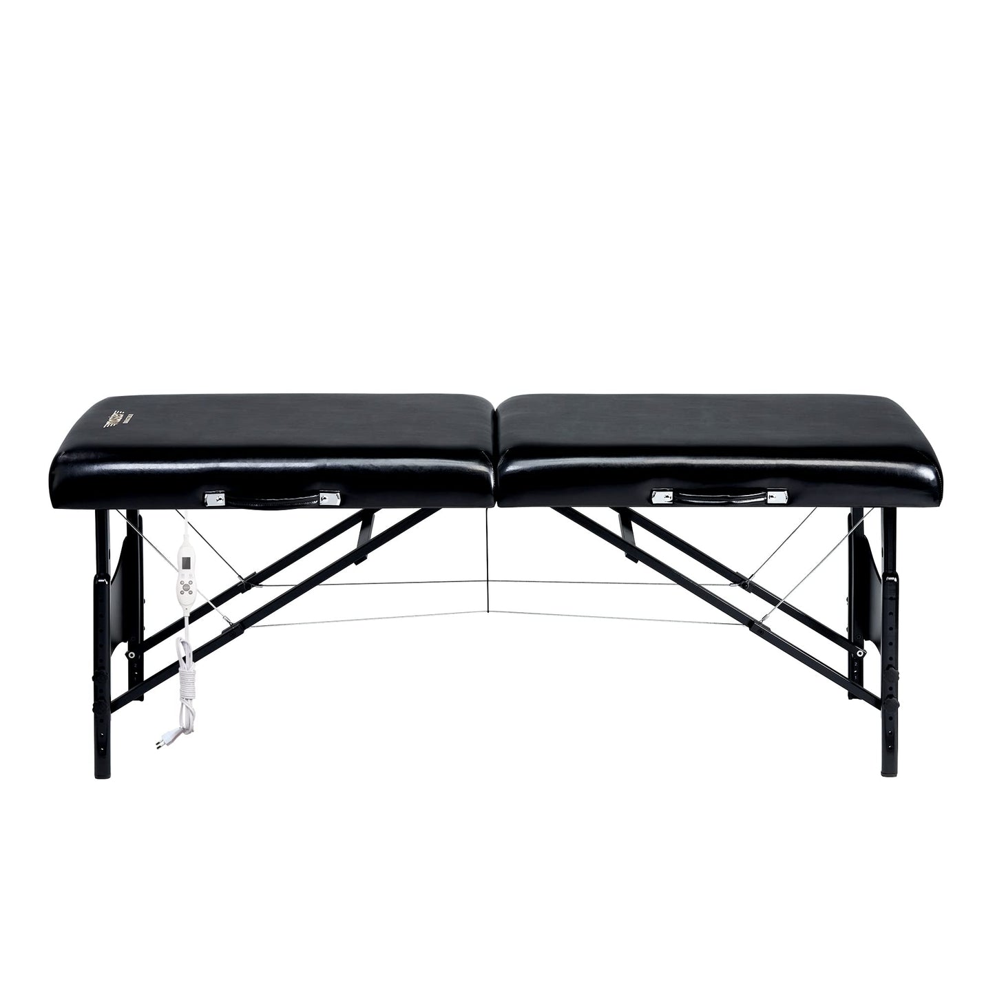 Master Massage 30” Galaxy Therma Top Portable Massage Table for Professional& Home Use, Adjustable Height Travel Massage Bed, Salon Beauty Spa Tattoo Lash Bed with Accessories (Black)