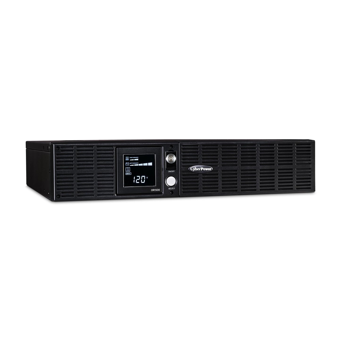 CyberPower OR1500LCDRT2U Smart App LCD UPS Battery Backup and Surge Protector, 1500VA/900W, 8 Outlets, AVR, 2U Rack/Tower