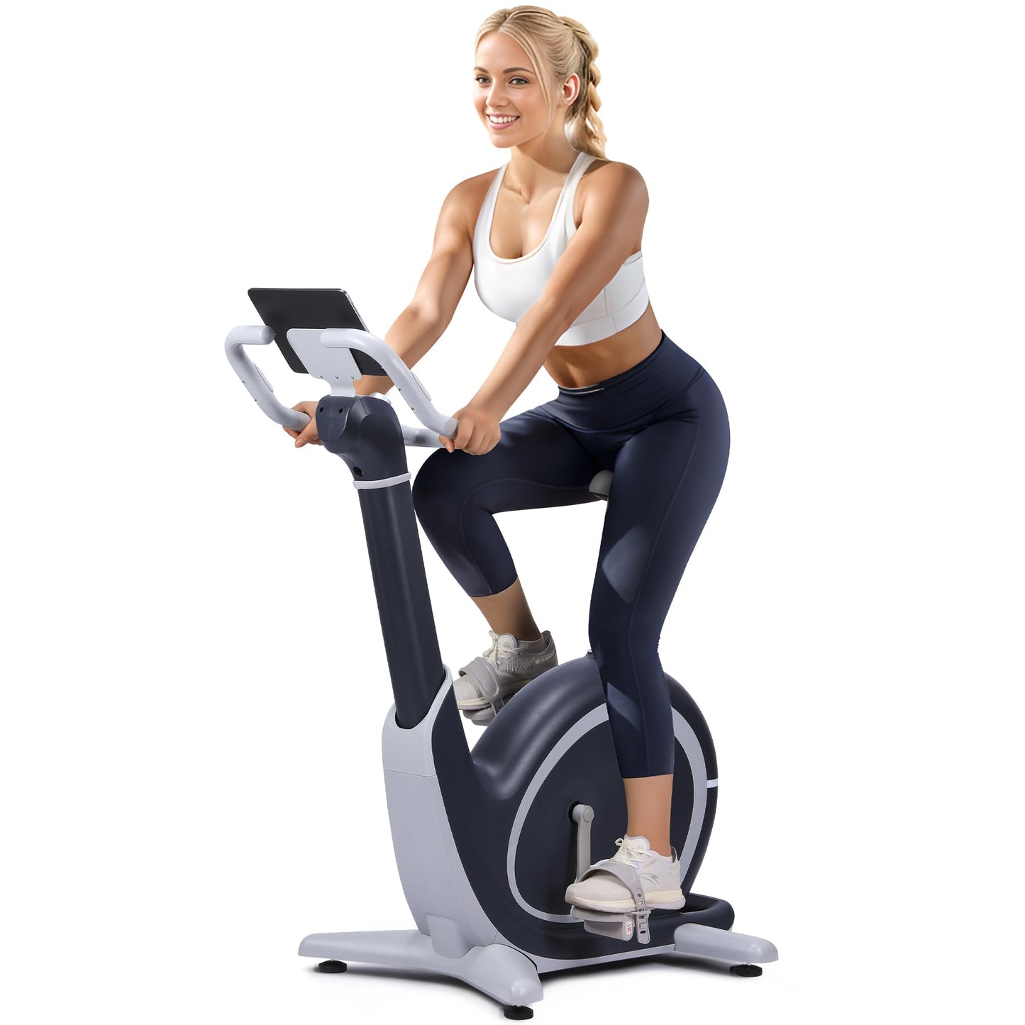 AI-Powered Exercise Bike with 36 Levels Magnetic Resistance & 350 LBS Capacity, Smart Indoor Cycling Bike for Cardio, HIIT Training, Virtual Scenic Rides, Personalized AI Workout Programs