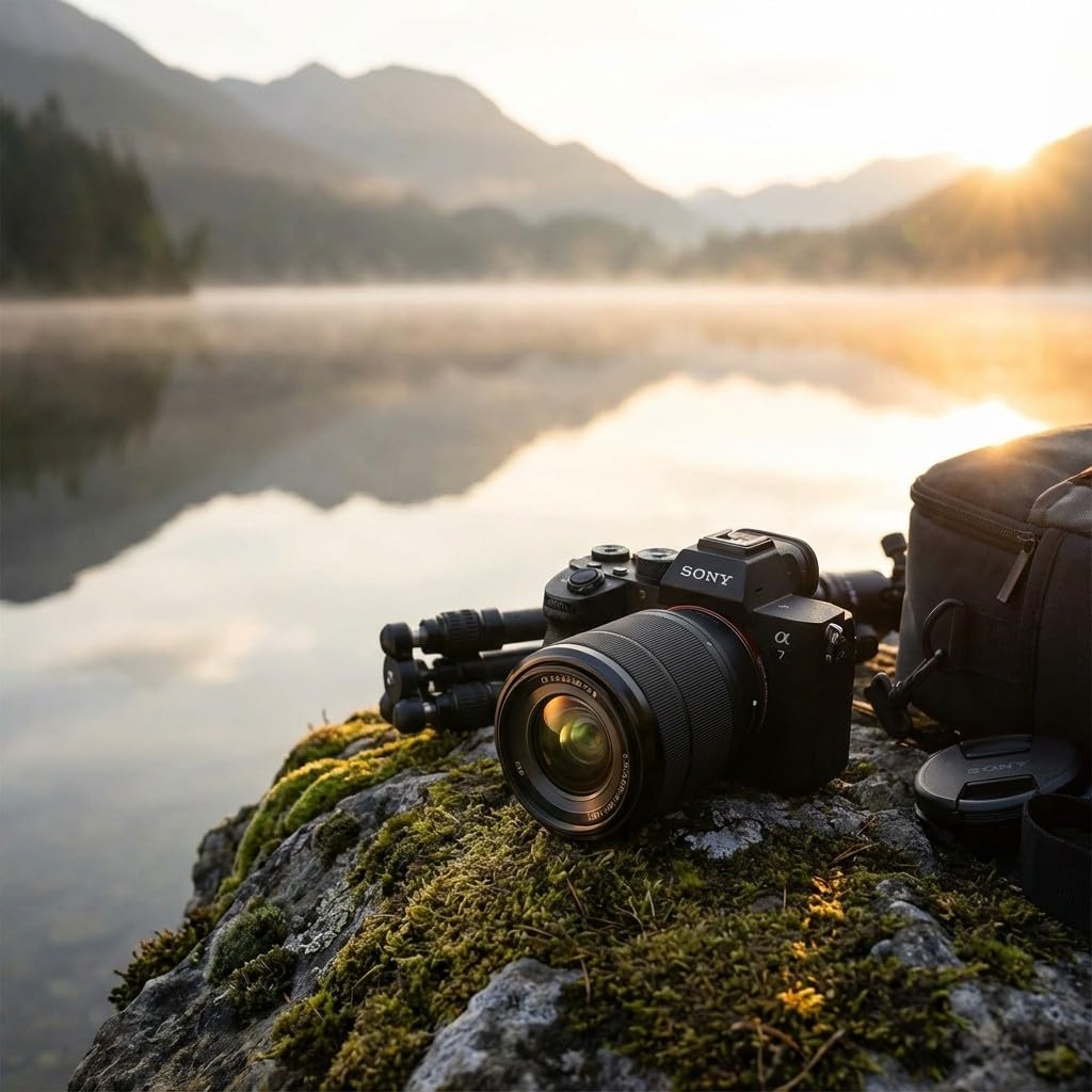 Sony a7 V Mirrorless Camera with 28-70mm Lens | Full-Frame E-Mount Sensor, Advanced Autofocus, & 4K Video Recording | for Photography & Hybrid Creators + 64GB Card + Battery + Bag