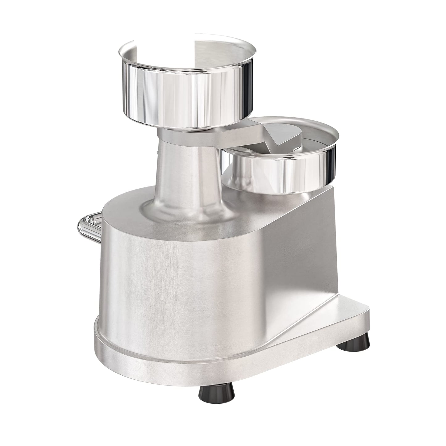 KoolMore Burger Press Patty Maker for 4” Hamburgers, Stainless-Steel Manual Forming Machine for Personal and Commercial Foods, Heavy Duty Processor, Includes Pattie Papers (CHM-4), Silver