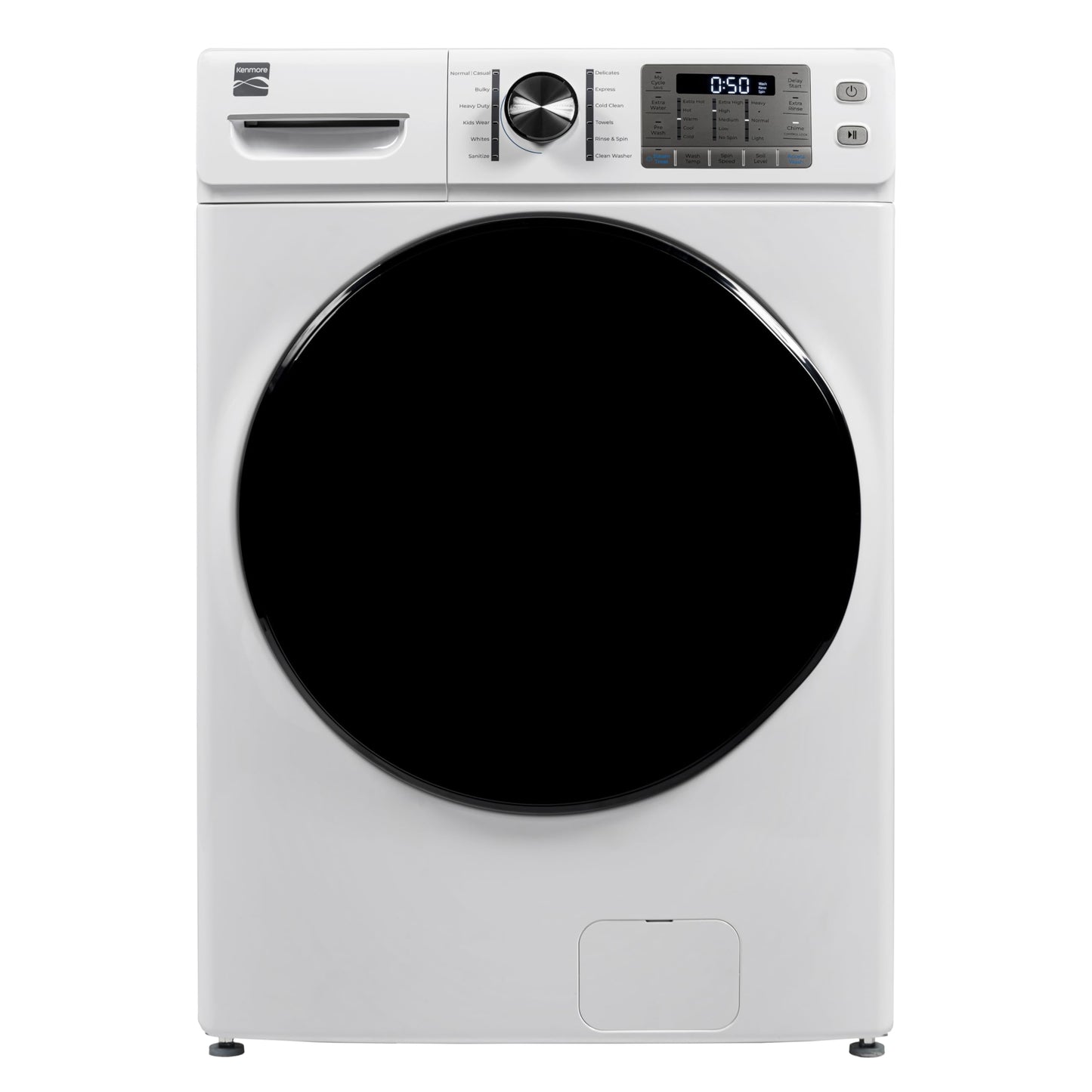 Kenmore 4.5 cu. ft. Front Load Washer with Stain Removing Steam Treatment - Reduce Laundry Time with Accela Wash - LED - ENERGY STAR Certified - White