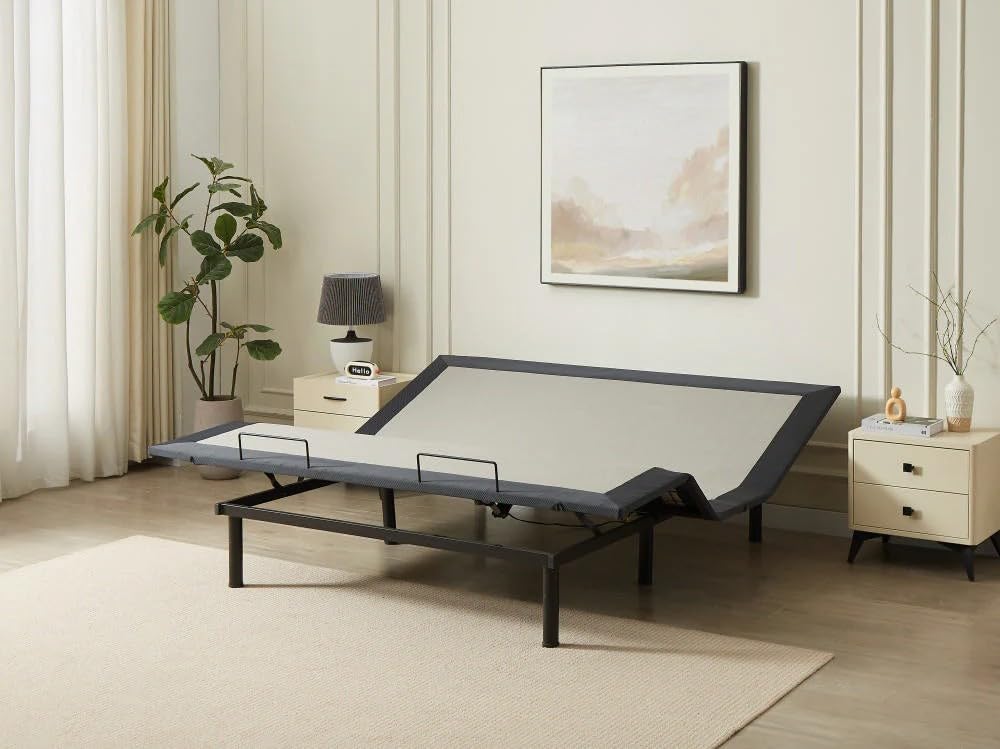 Smart Flex FLEXBED USA SF400 Adjustable Bed Frame, 1000 lb Capacity, Metal Frame, Wireless Remote, USB Charging, Multiple Sizes (King (U.S. Standard))