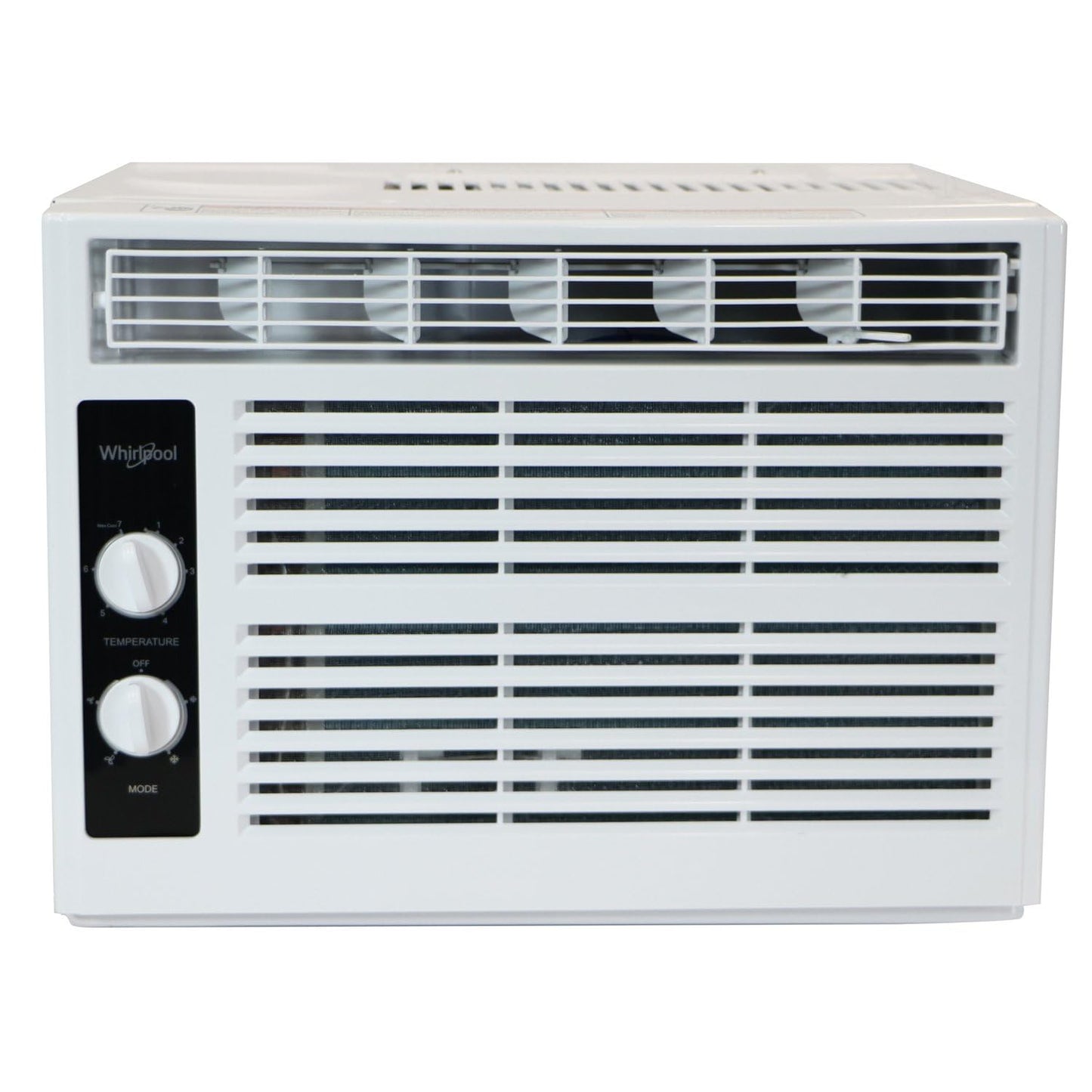 Whirlpool 5,000 BTU 115V Window Air Conditioner & Dehumidifier with Mechanical Controls, Window AC Unit for Apartment, Dorm Room, & Small Rooms up to 150 Square Feet in White