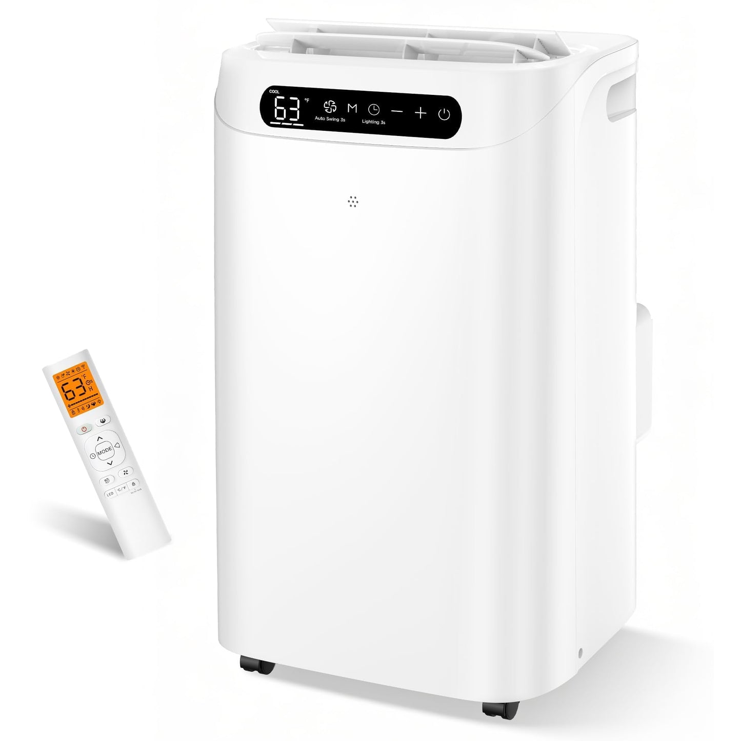 14000 BTU Portable Air Conditioners, Cools Up to 700 Sq.Ft, AC Unit with Cooling, Fan, Dehumidifier, Sleep Mode, Remote Control&Installation Kit, Portable AC for Large Rooms