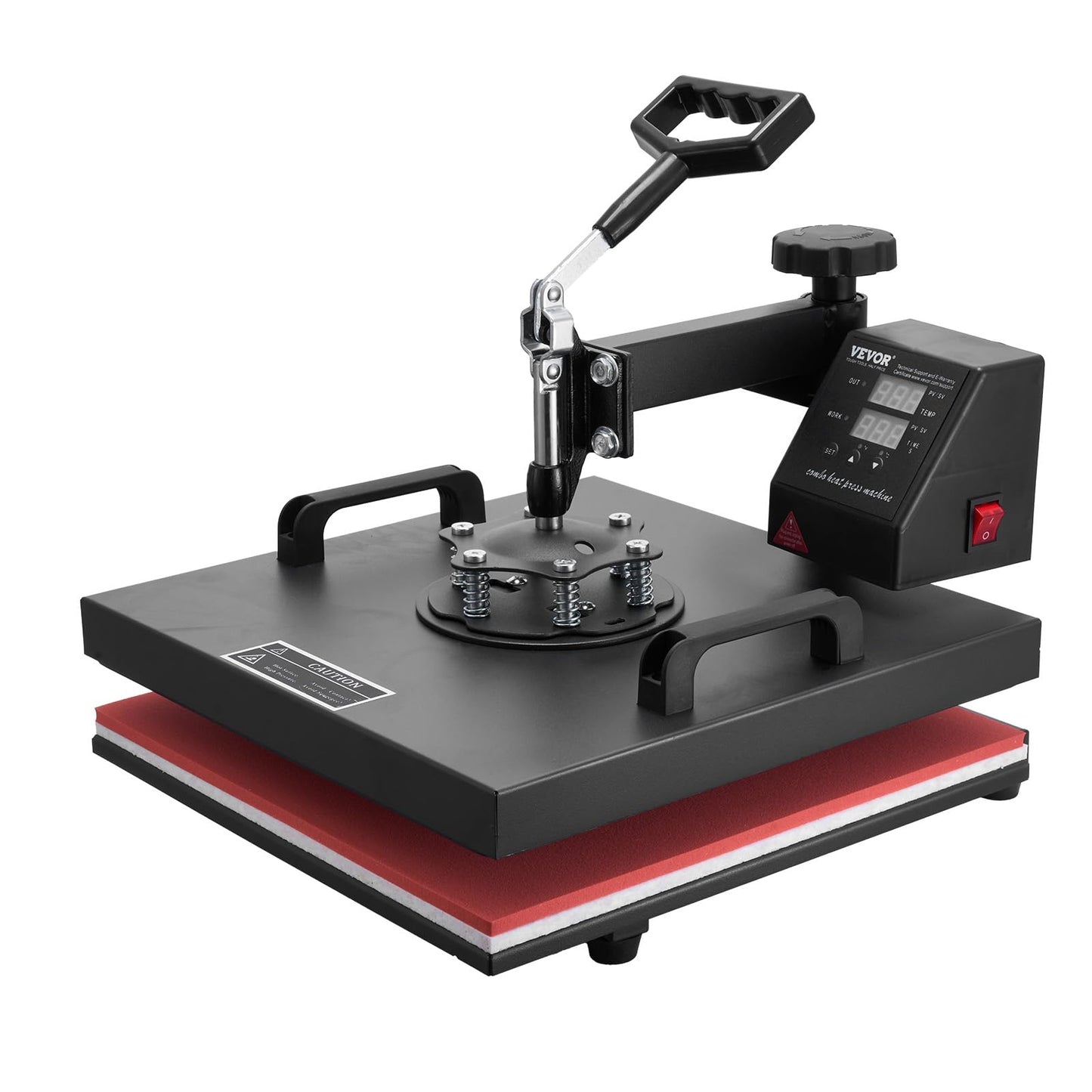 VEVOR Heat Press Machine 8 in 1 Combo Heat Press 15x15 Inch Heat Transfer Machine 360-Degree Swing Away Digital Tshirt Press Multifunction Heat Transfer Sublimation for T Shirts Mugs Hats Plates Caps