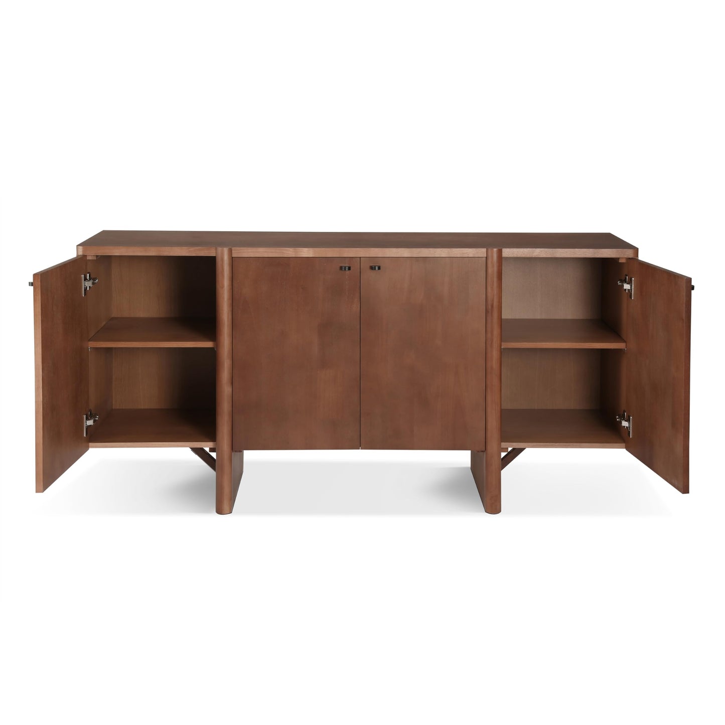 Christopher Knight Home Austen Retro Minimalist Wooden Storage Sideboard, Living Room Cupboard with Shelves, Dining Room/Kitchen Buffet Cabinet, Entryway Display Table, Home Office Credenza, Espresso