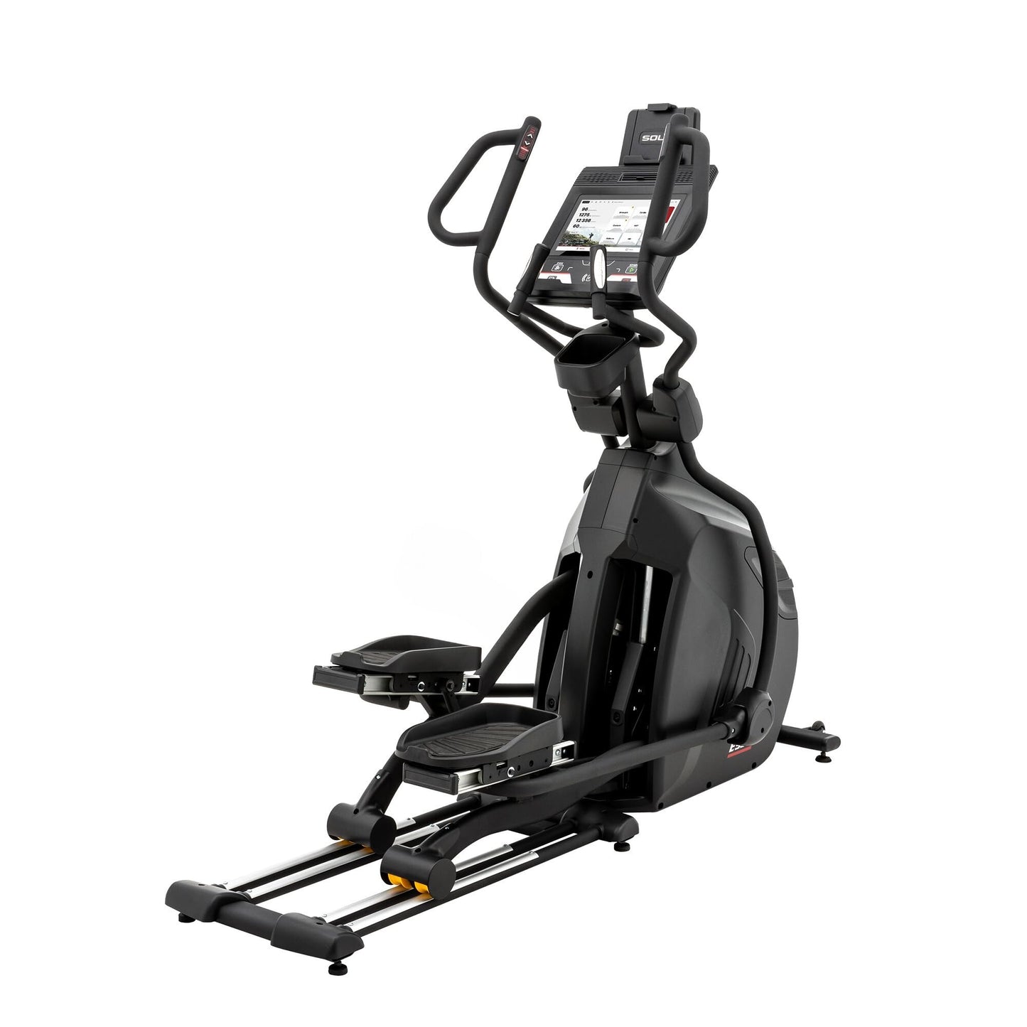 Elliptical Exercise Machine by Sole Fitness, Home Workout Equipment for Cardio, Running, and Walking, Adjustable Stride Length, 13.3" Touch Screen, Bluetooth, and Tablet Holder (Sole E95S)