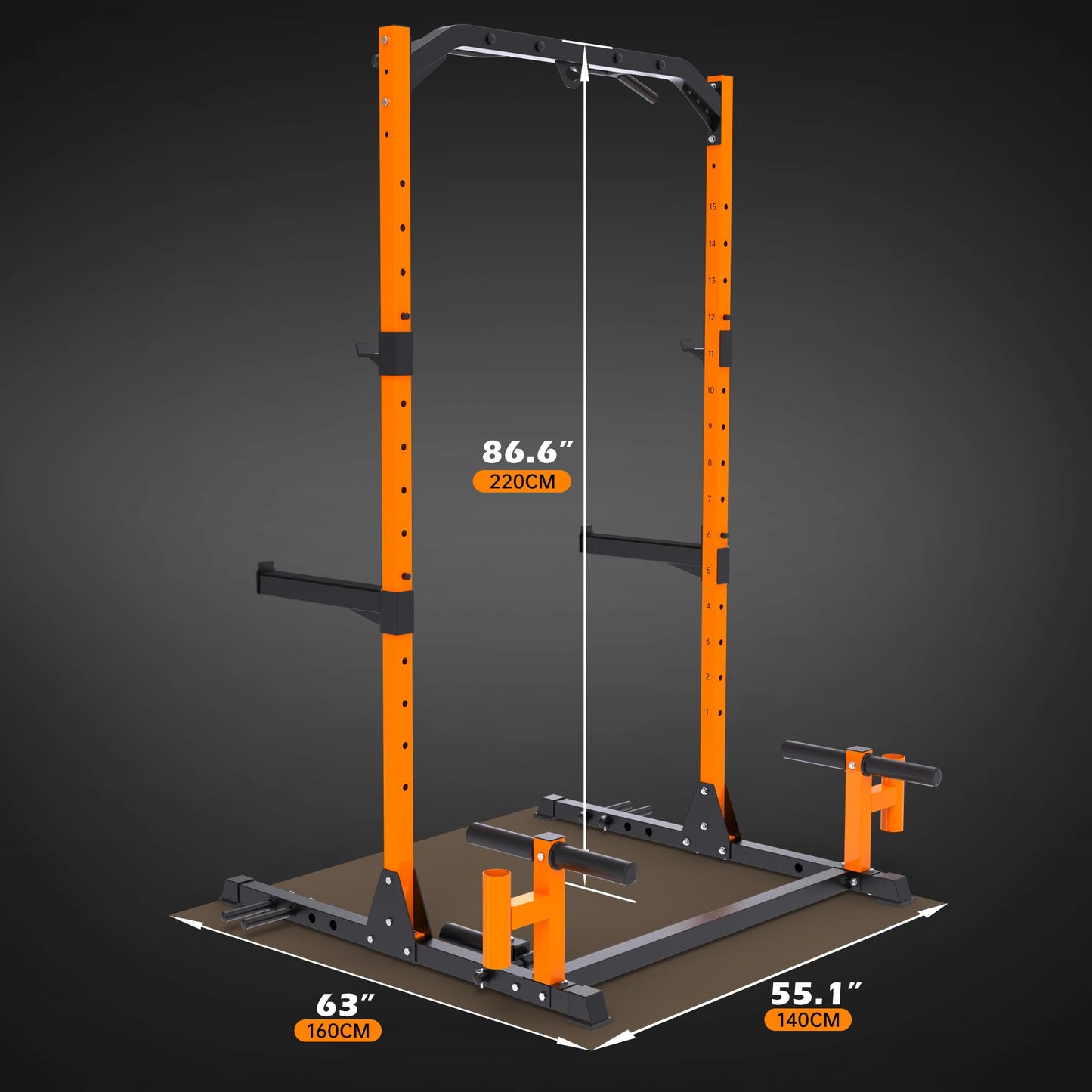 leikefitness Multifunction Power Tower Exercise Equipment,Pull Up Dip Station,Height Adjustable for Home Gym Strength Training Fitness Equipment,Dip Stands,Pull Up Bars,Dumbbell Plate Storage