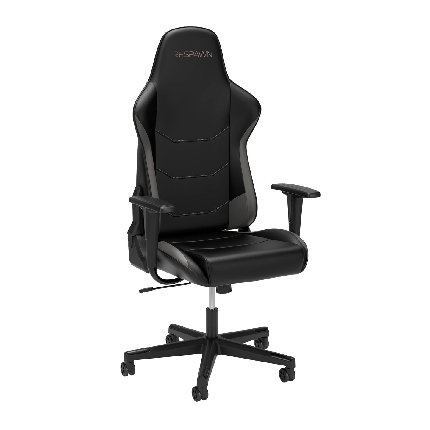 Respawn 110 Ergonomic Gaming Chair - Reclining Office Video Game Swivel Chair with Lumbar Support, Headrest, Heavy Duty, High Back, Racing Style Gaming Recliner Seat for Computer Gamer - Gray