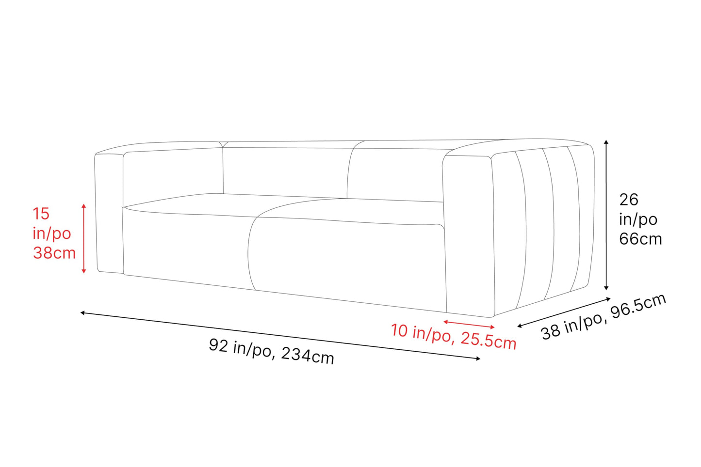 Valencia Graz Leather Wide Sofa 92" | Premium Full Semi-Aniline Leather | Modern Wide Couch with Unique Variations, Legless Design for Living Room, Chocolate