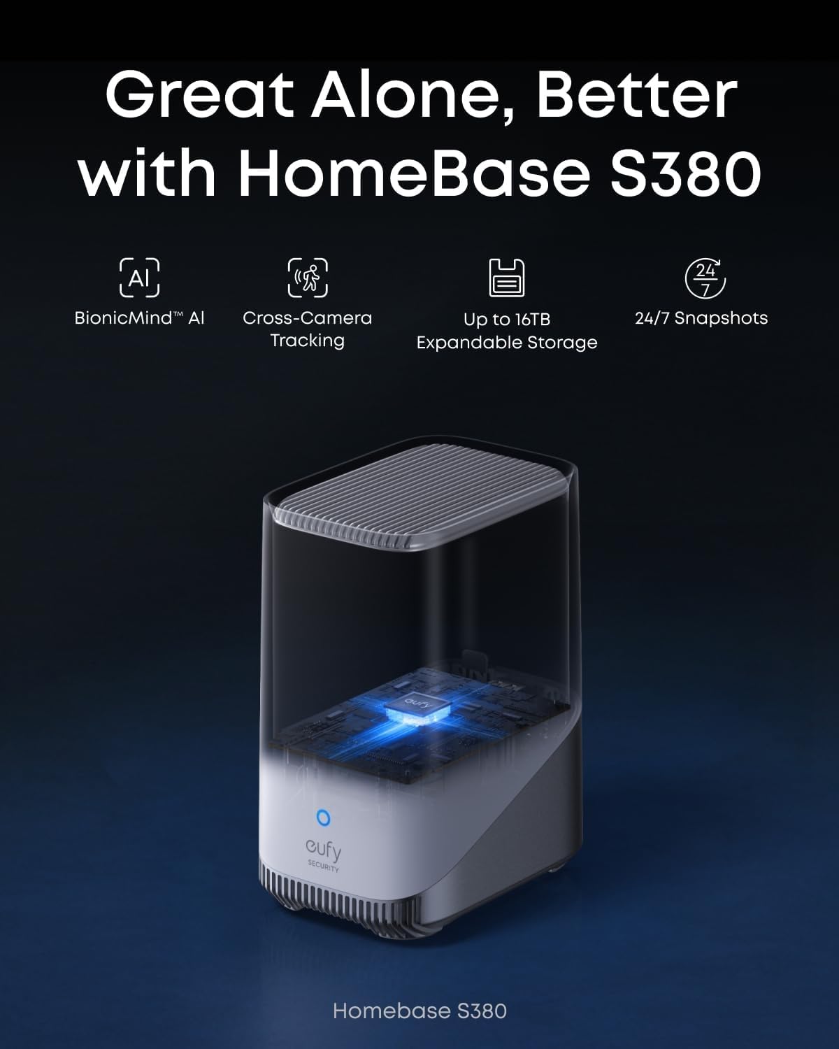 eufy Security eufyCam S4 2-Cam Kit, 4K Solar Wireless Outdoor Security System,3-Lens Bullet-PTZ cam, 360° Coverage,Cross-Cam Track, AI Facial Recognition, 8X Zoom,0 Monthly Fee,Expandable up to 16TB