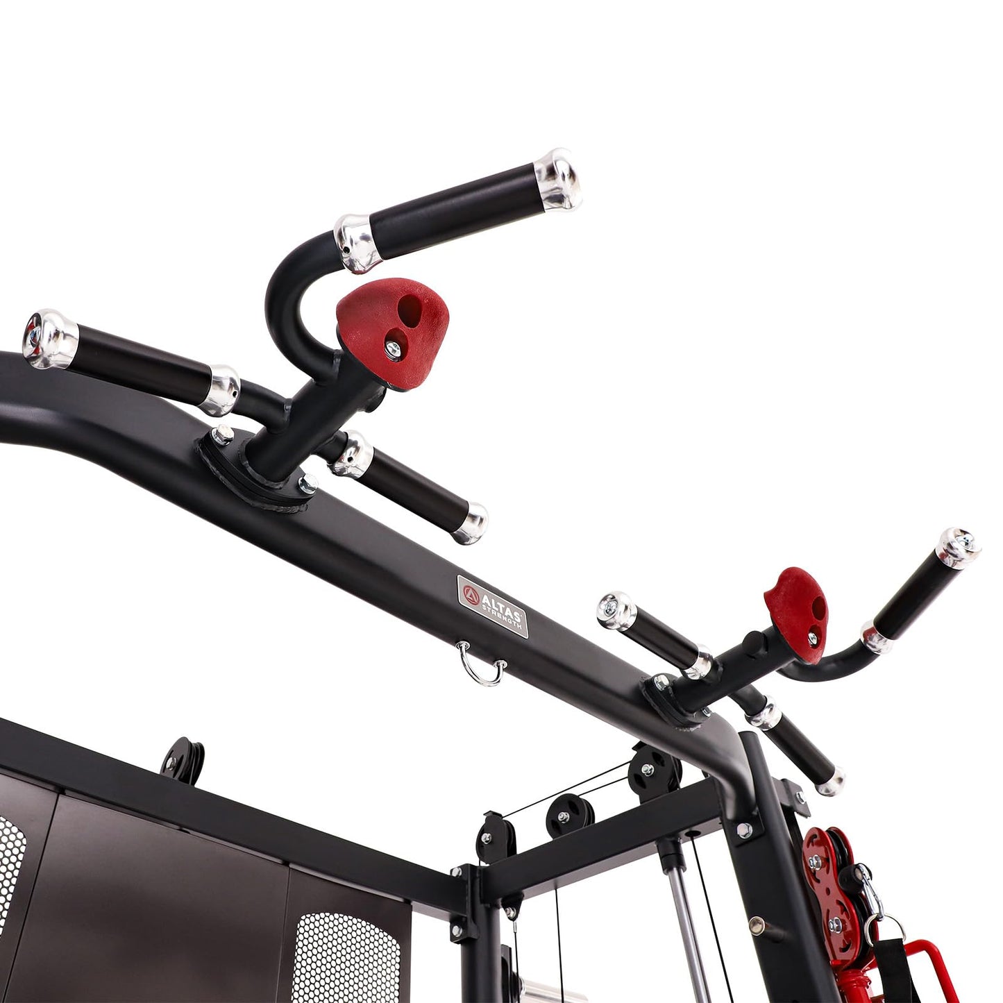 Altas Strength Home Gym Equipment Smith Machine with Pulley System Gym Squat Rack Pull Up Bar Upper Body Strength Training Leg Developer Light Commercial Fitness Equipment Included Accessories 3000Y