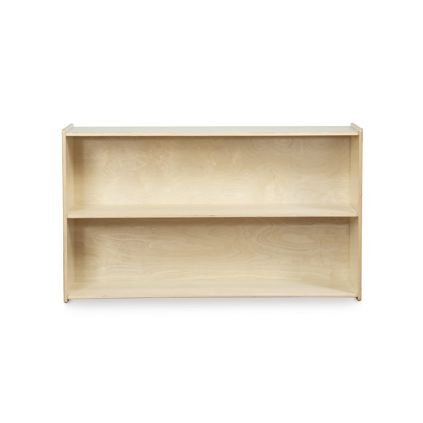 Contender Daycare Shelves for Kids, Bookcase with 2 Shelves for Storage, Wood Furniture for Toddlers, Children, Montessori, Classroom, 47-inch Width