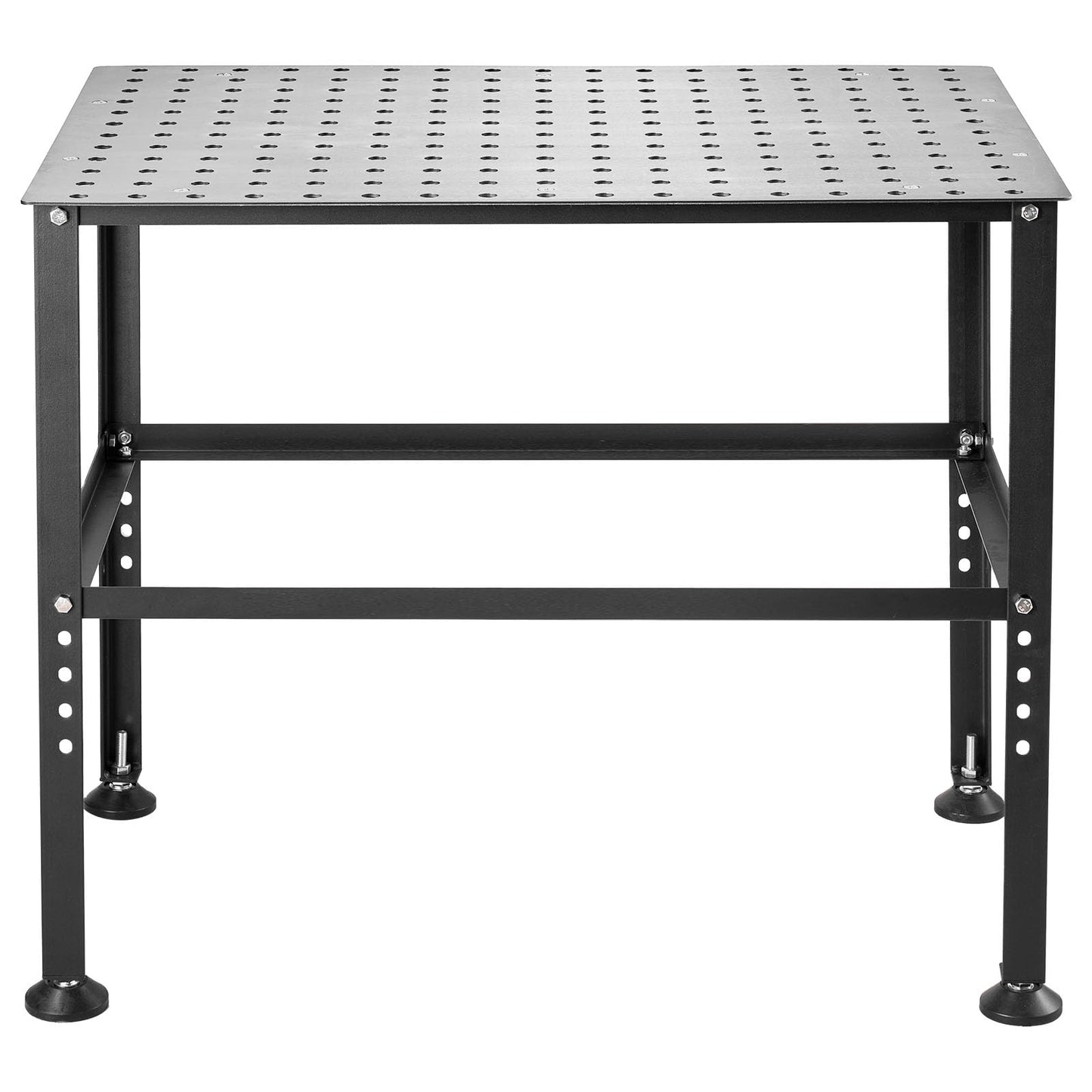 Happybuy Welding Table 36" x 24", 800LBS Capacity Workbench for Welding, Heavy-Duty with 0.63" Fixture Holes and Non-Slip Foot Pads, Ideal for Welding Assembly and Repair Works