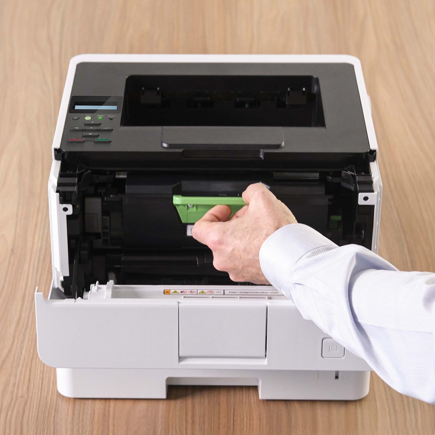 Brother HLL6210DW Business Monochrome Laser Printer with Large Paper Capacity, Wireless and Gigabit Ethernet Networking, Advanced Security Features and Mobile Printing (Renewed Premium)