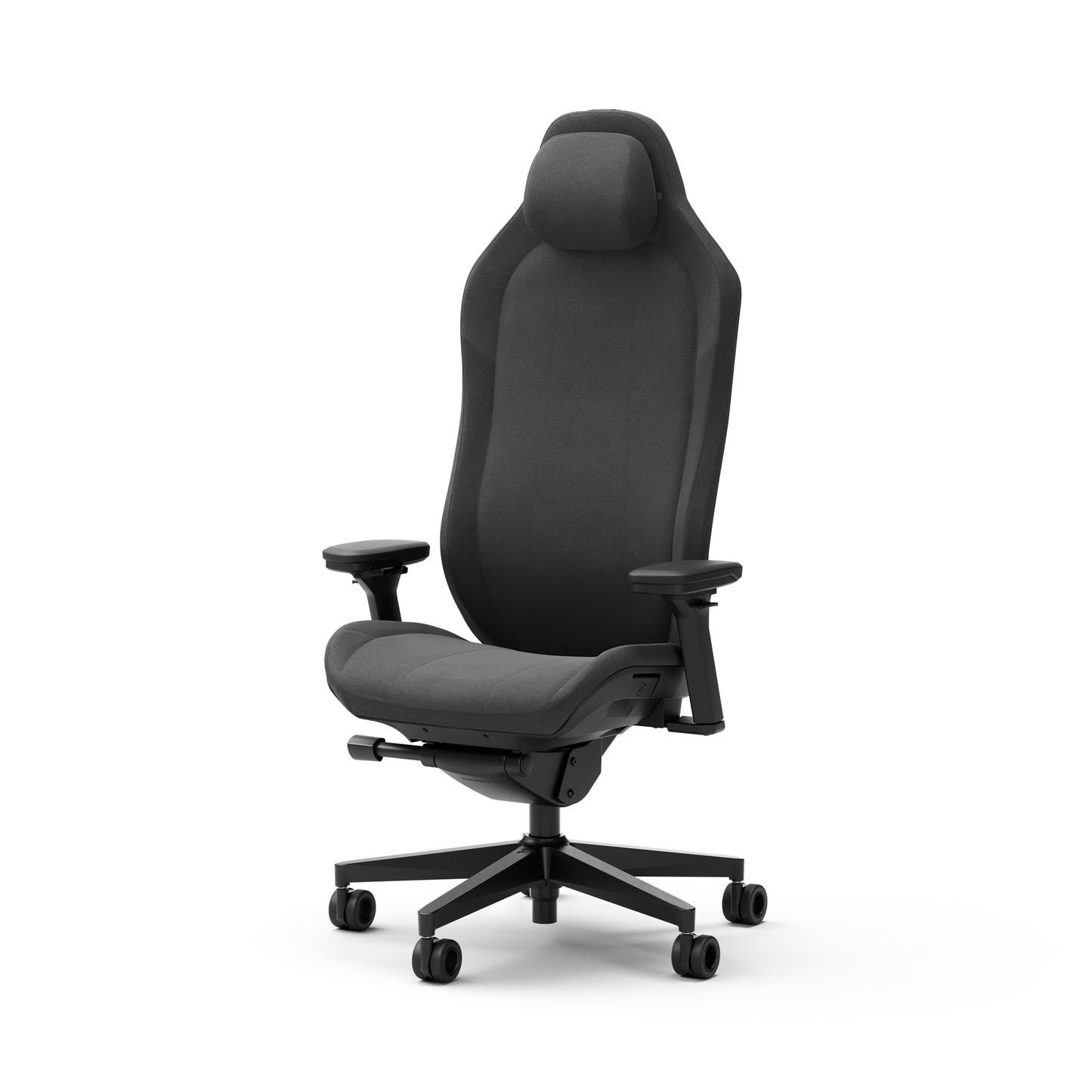 Fractal Design Refine Fabric Dark Gaming Chair - Ergonomic Office Desk Chair Functionality with 4D Adjustable Armrests, High-Back Support, Lumbar Cushion, and Premium Fabric