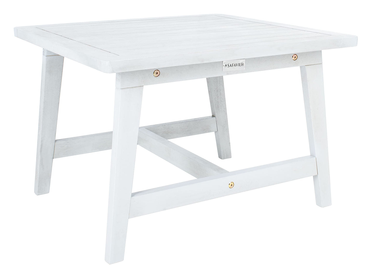 SAFAVIEH Outdoor - Chantelle Lounge Set - Grey & Grey - Solid Wood with Cushion - Coastal Low-Seat Design - Ideal for Patio, Deck, Porch, Backyard (PAT7076B)