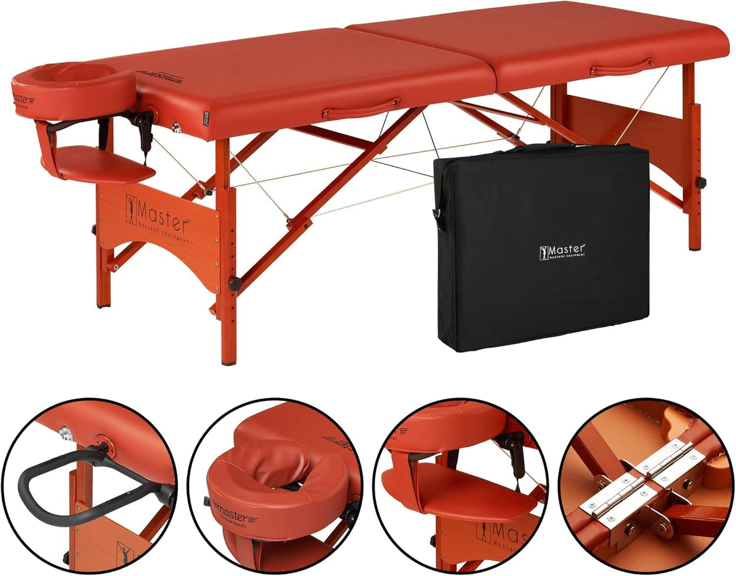 Master Massage Fairlane Sport Size Portable Massage Table, 28 Inch- Lightweight and Supportive- Bonus Accessories Included- Tattoo Bed, Lash Table