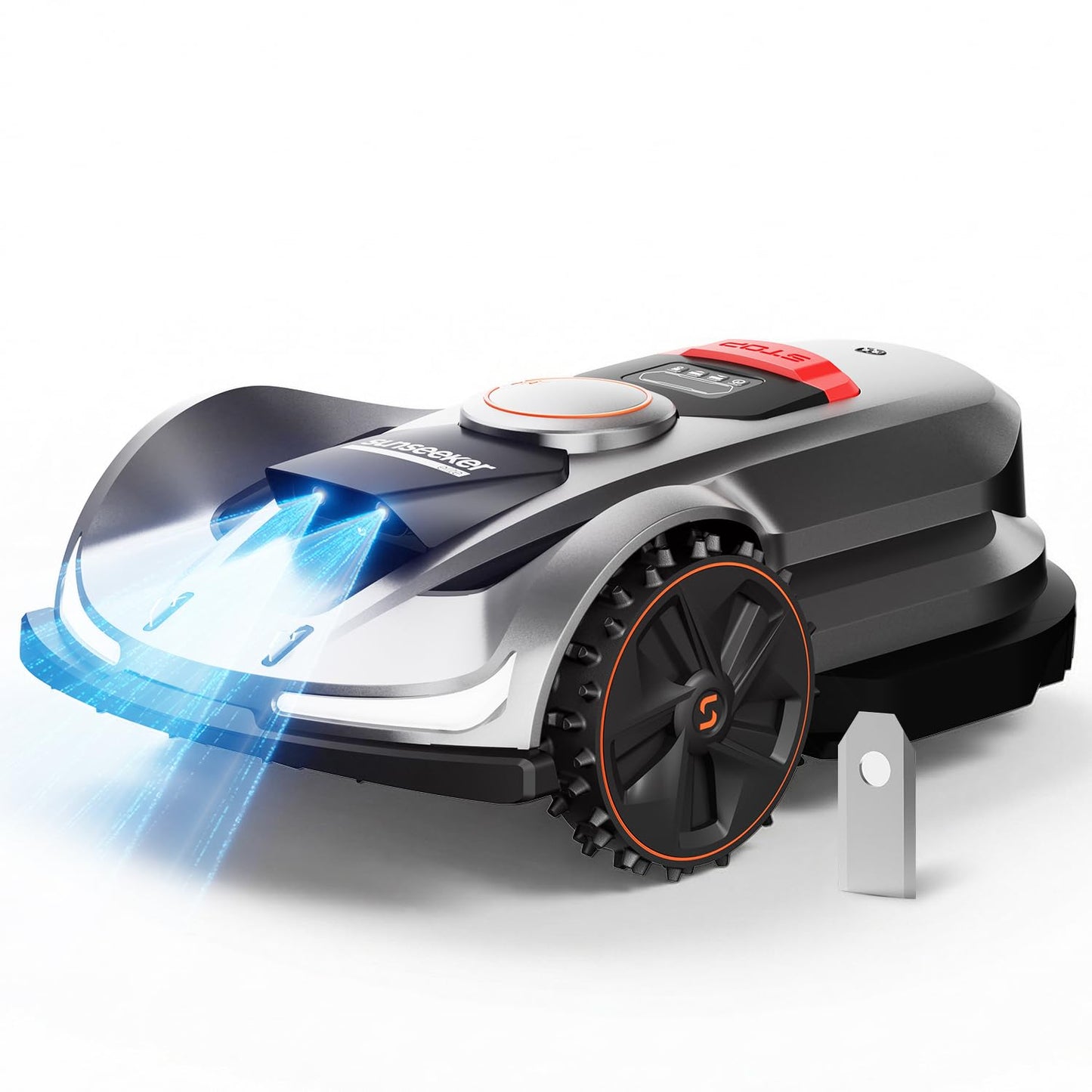 Sunseeker X7 Wireless Robot Lawn Mower 0.75 Acre/ 32,000Sq. Ft, with Smart APP Control, Vision AI System & RTK, Path Planning, Adaptive Floating Cut Height up to 4", for Medium to Large Yards