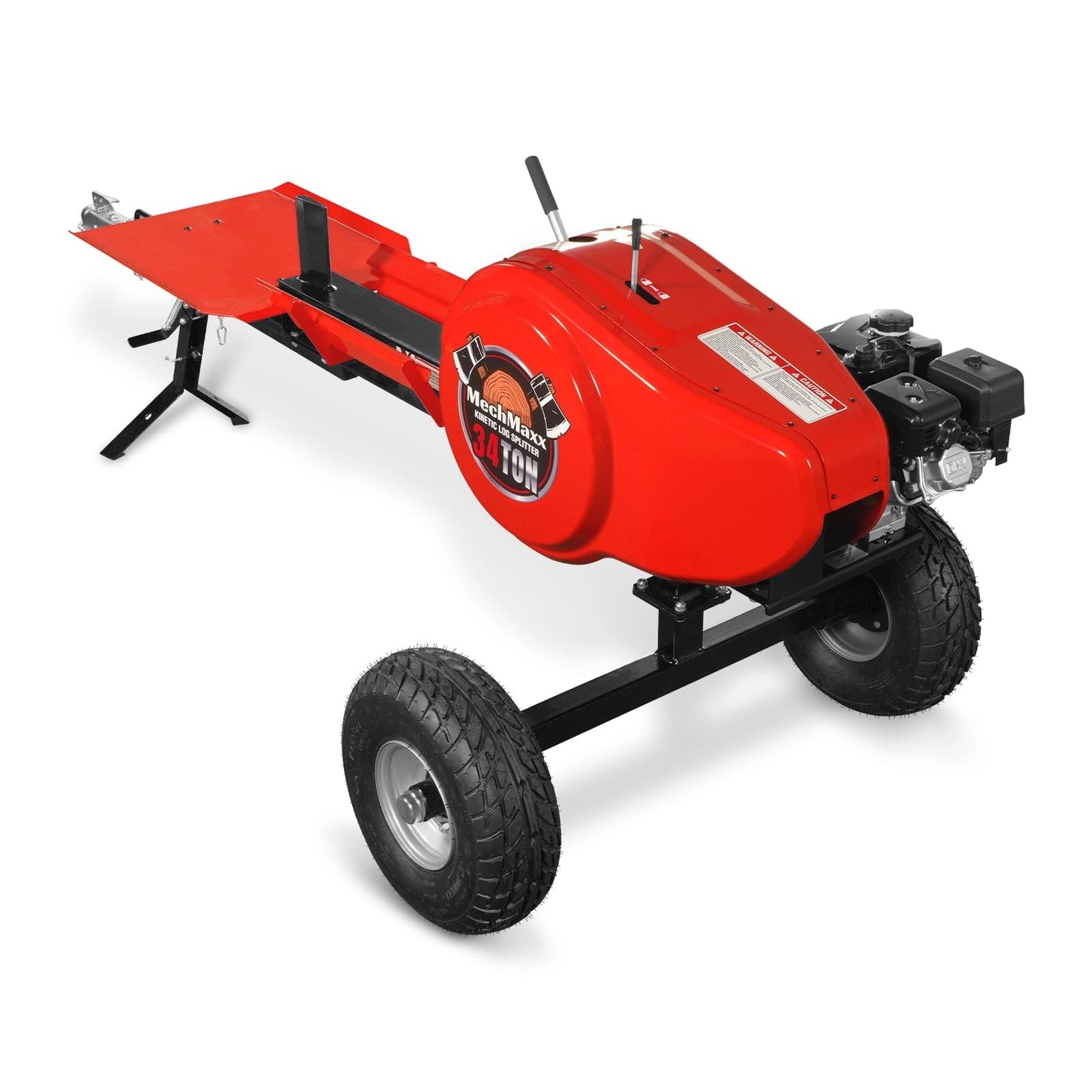 MechMaxx 34 Ton Kinetic Log Splitter, 7 HP Ducar Gasoline Engine, 28" Log Diameter Capacity, 3-Sec Cycle Time, Model KT34