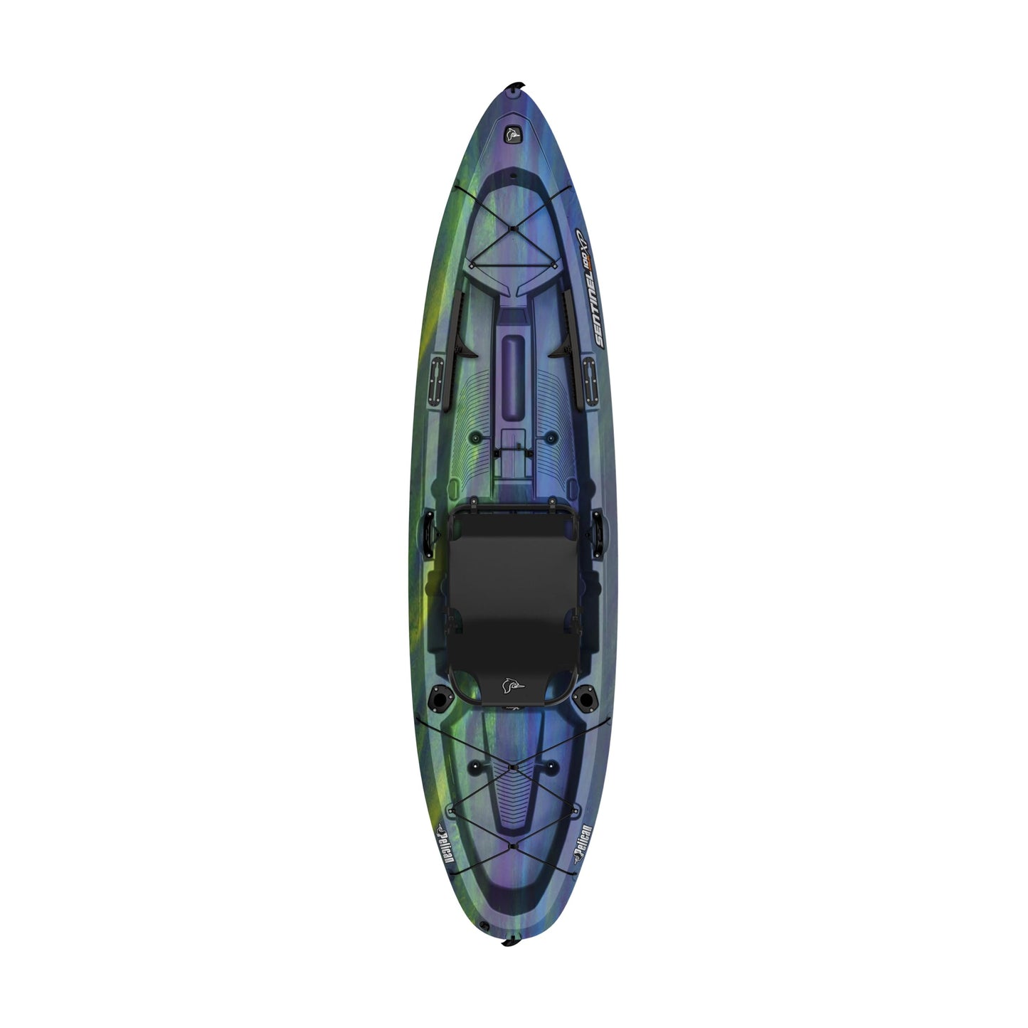 Pelican Sentinel 100XP - Angler Sit on top Fishing Kayak - Iris - Lightweight - Ergocast XP™ Seating System - 10 ft