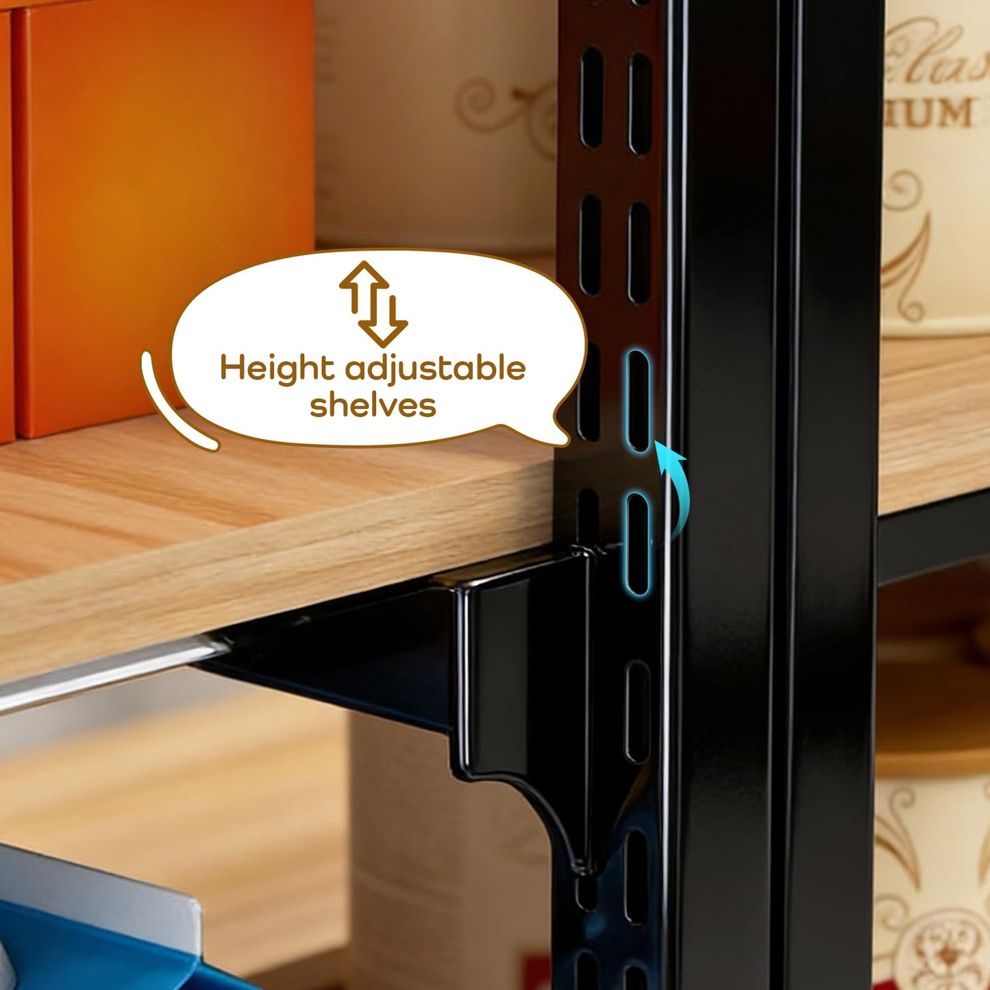 DioOnes Gondola Shelving End Cap,Candy Display Rack, Commercial Supermarket Shelves Center Island Cabinet, Garage Shelving Heavy Duty, for Stores, Supermarkets, Drugstores (End Cap 23.6*11.8*48.5in)