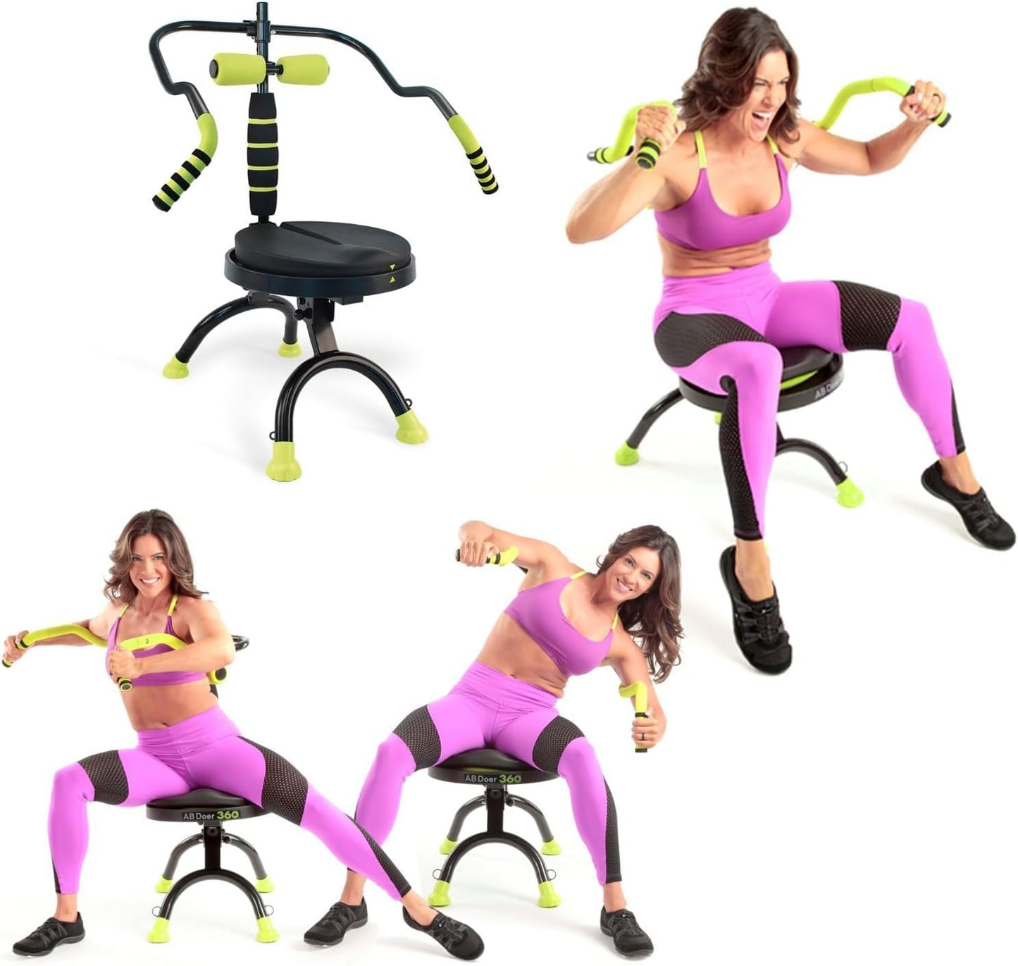 AB Doer 360 AB Doer 360 Fitness System Provides an Abdonimal and Muscle Activating Workout with Aerobics to Burn Calories and Work Muscles Simultaneously!