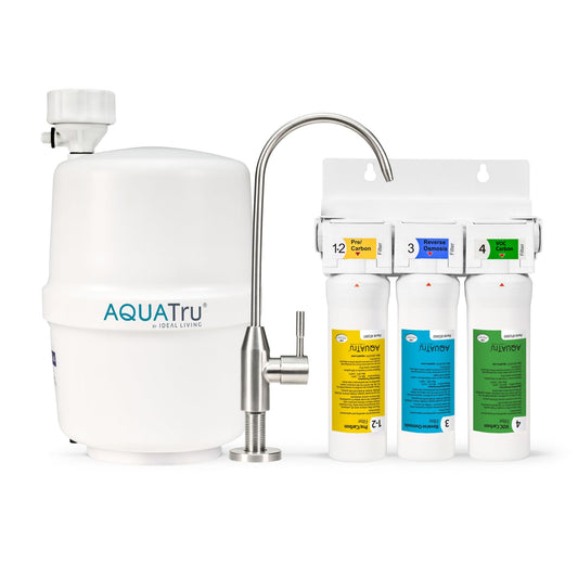 AquaTru Under Sink Reverse Osmosis Water Filter System | Certified to Remove Lead, Chlorine, Fluoride, PFOA, PFOS and More for Pure Great-Tasting Water (AquaTru Under Sink)