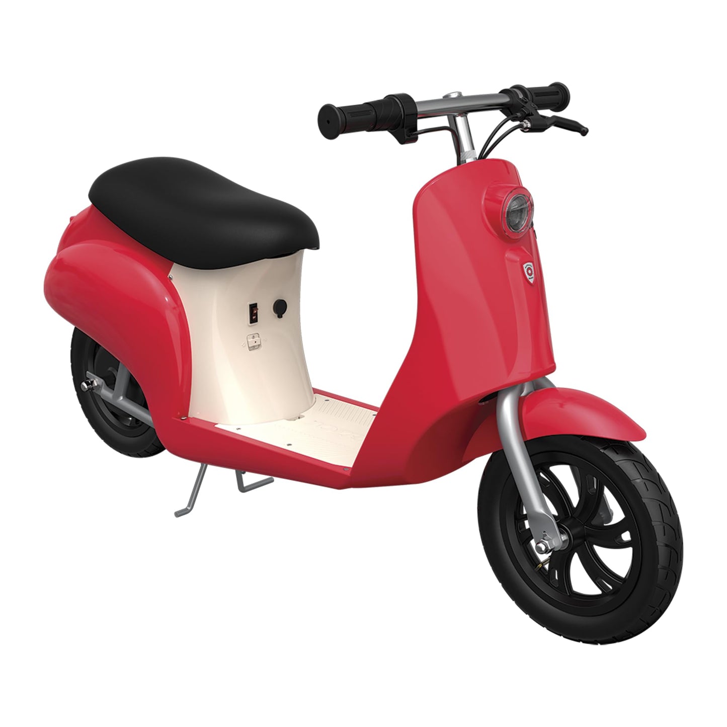 Razor Electric Retro Scooter for Ages 8+, 170 lb Max Weight, Red, w/ 250W Motor, 12” Tires & 24V Battery, Up to 15 MPH, Pocket Mod – Lightweight Ride On Motorcycle Bike for Young and Teen Riders