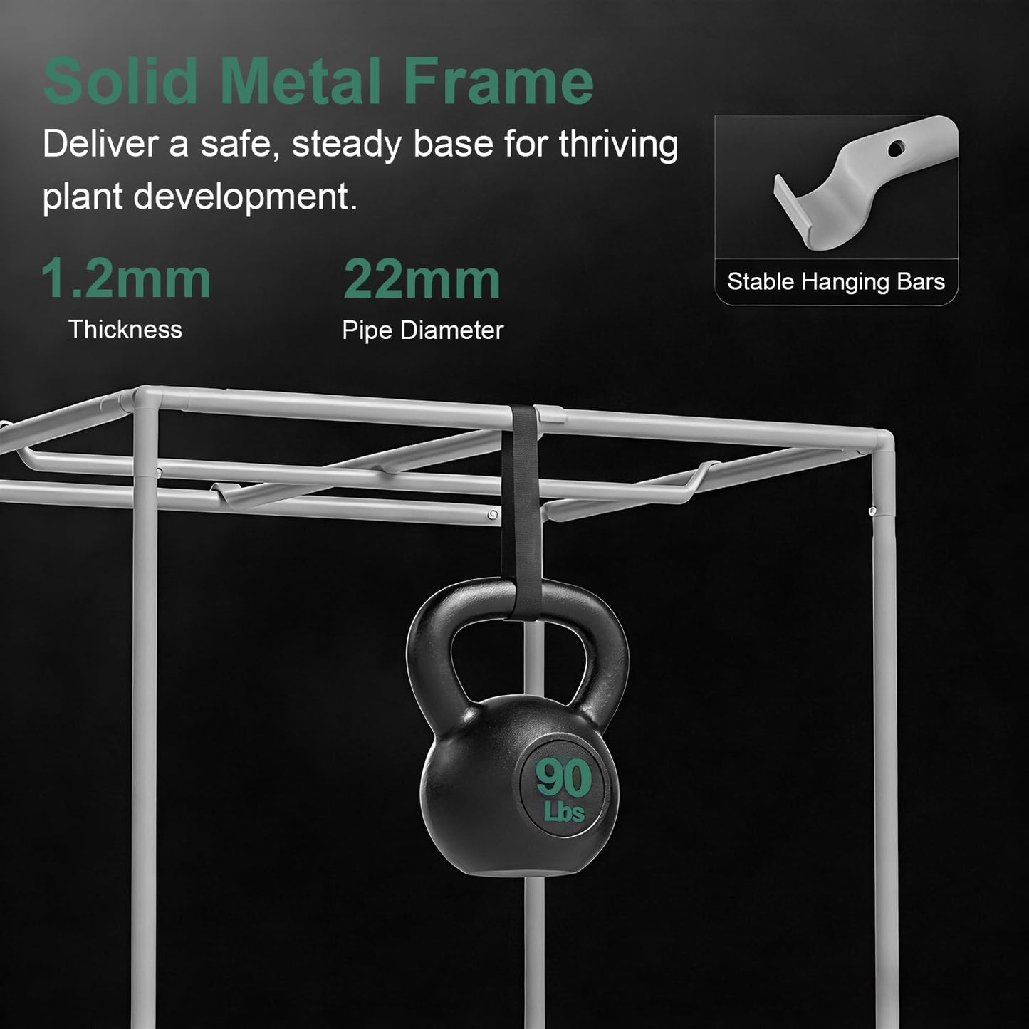 G HYDRO 4x4 Grow Tent Kit Complete System with WiFi App Control, 2000D Oxford Canvas, Black, Indoor Plant Growing Enclosure