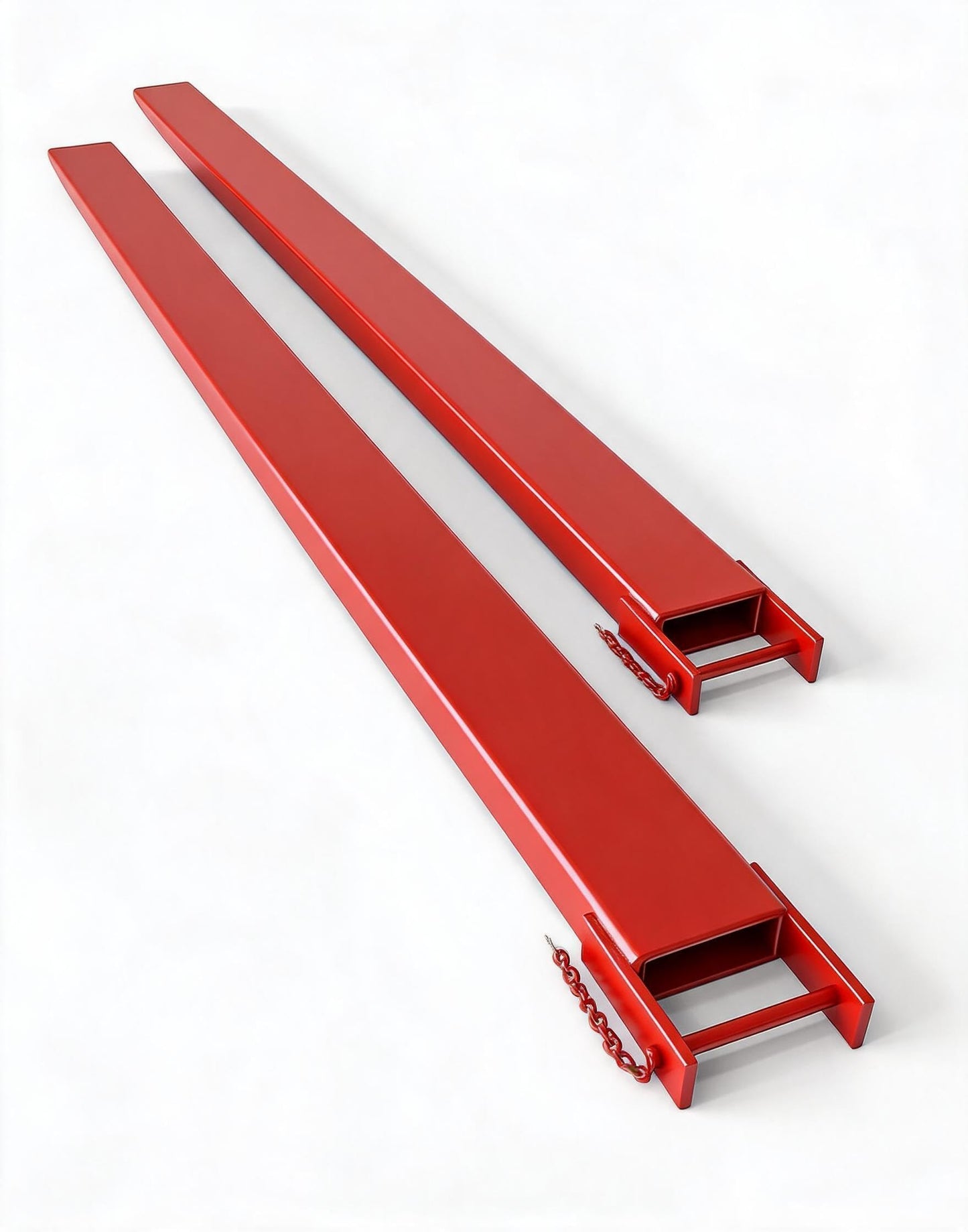 Garvee 1 Pair 96 Inch Pallet Forklift Extensions, Heavy Duty 5500 LBS Capacity Fork Extensions, 5.3" Width Universal Fork Attachments for Warehouse Forklift Truck Pallet Lifting & Material Handling